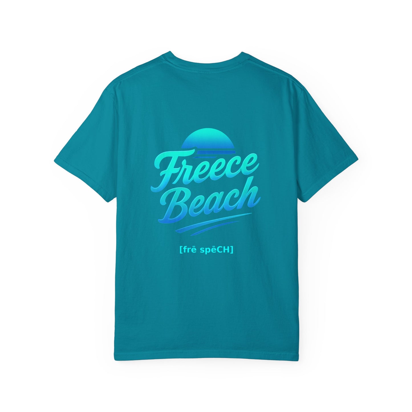 Freece Beach Graphic T-Shirt – Cool Neon Logo Tee
