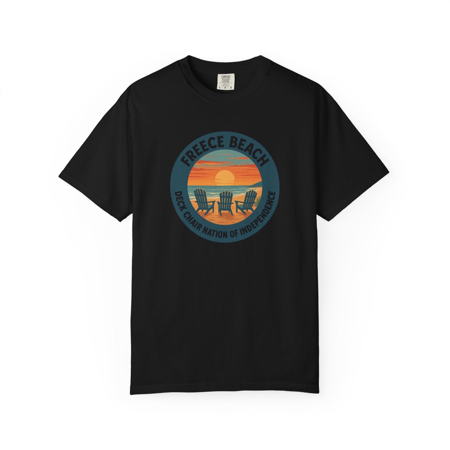 Version 1 | Freece Beach “Deck Chair Nation of Independence” Tee