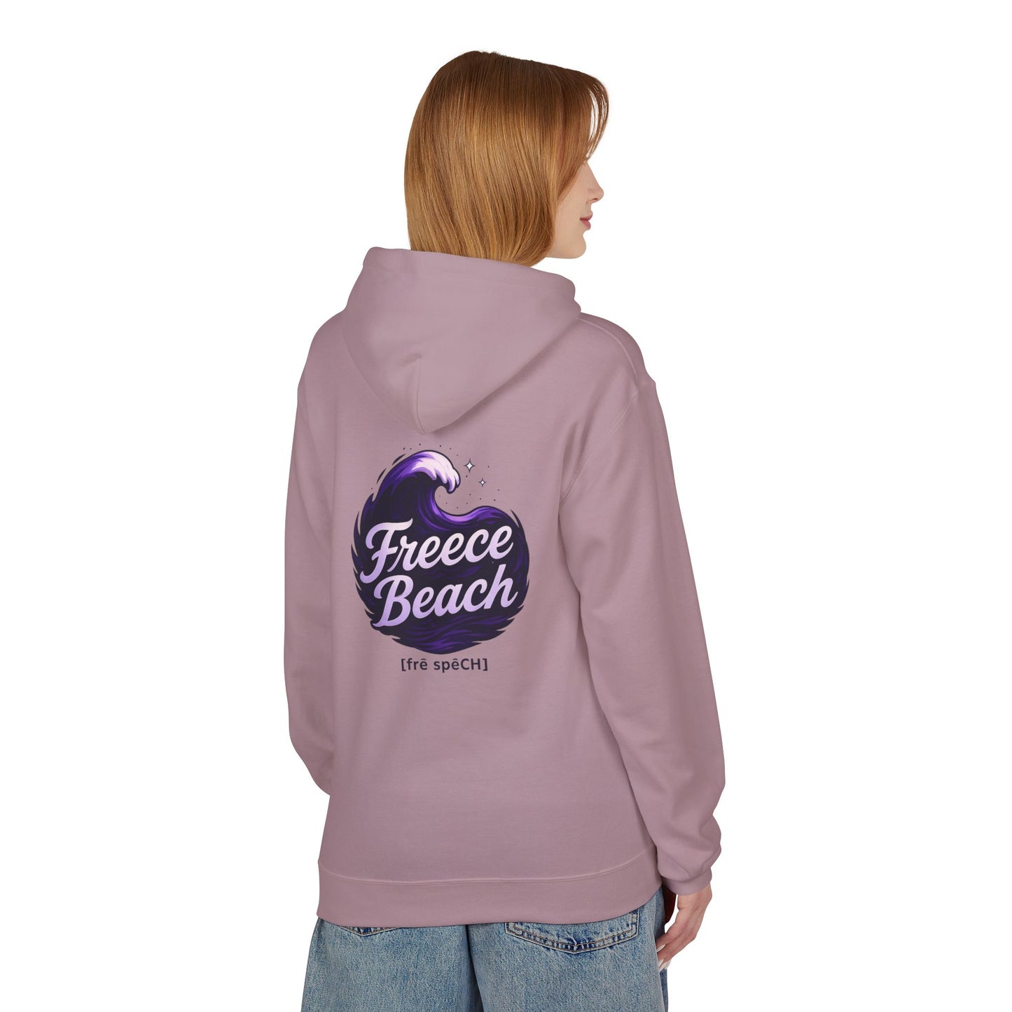 Freece Beach Hoodie - Oceanic Night Logo Pullover