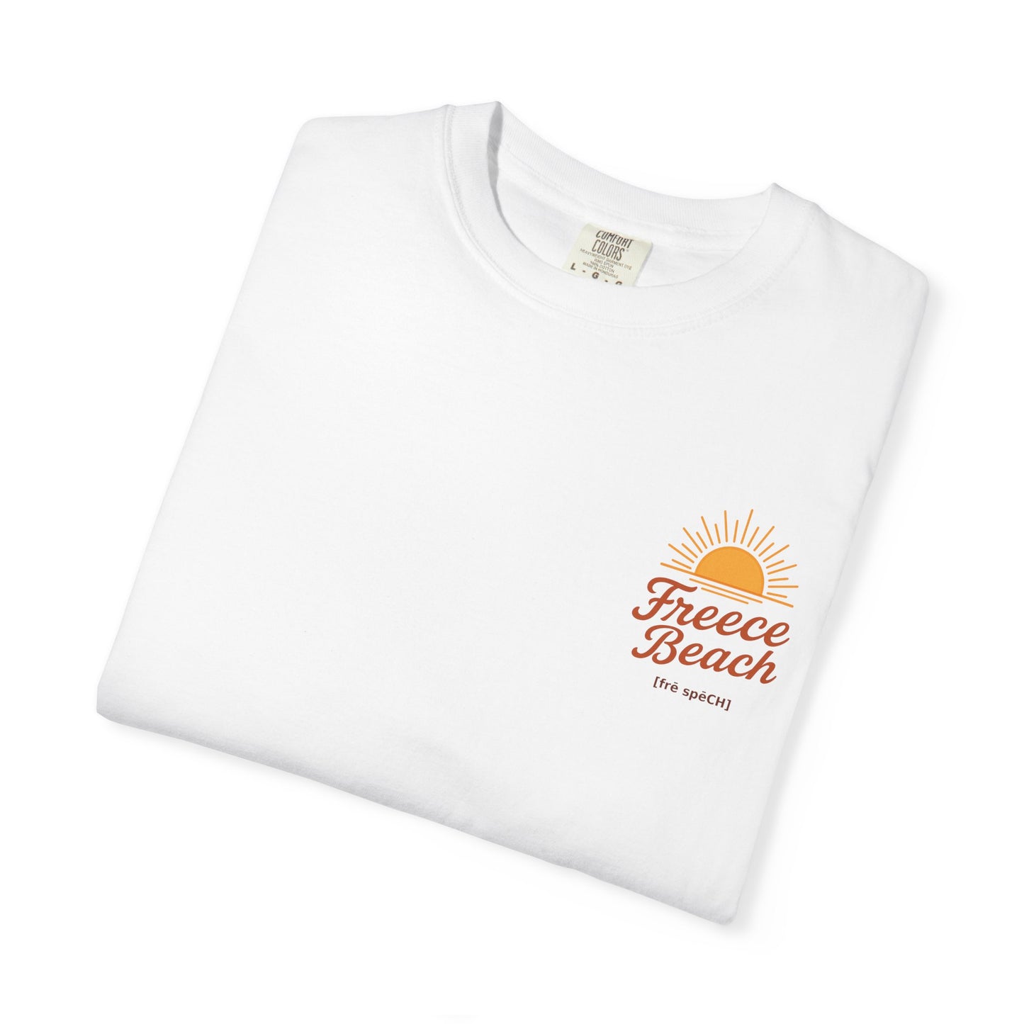 Freece Beach Graphic T-Shirt - Simple Sun Logo Tee