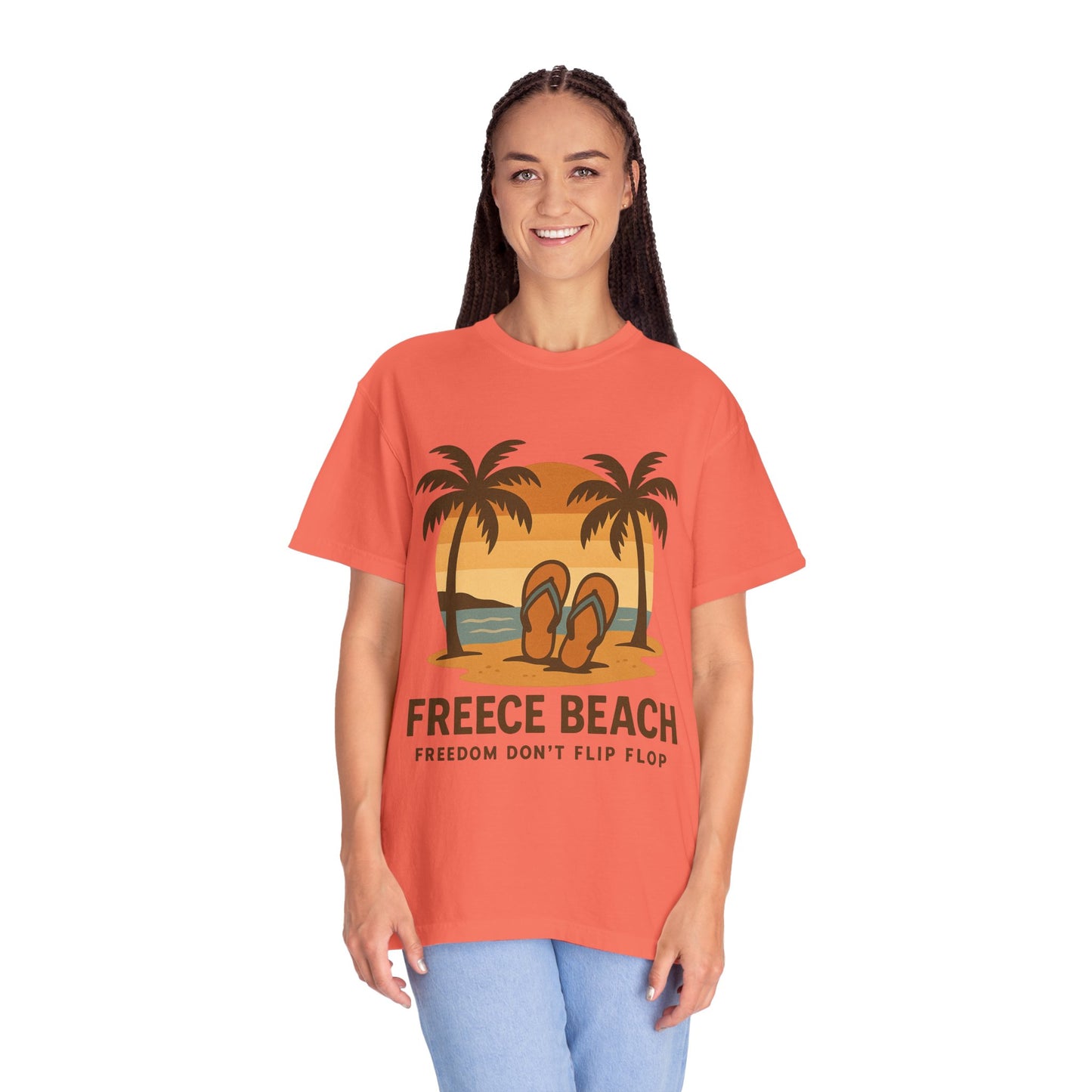 Freece Beach “Freedom Don’t Flip Flop” Tee