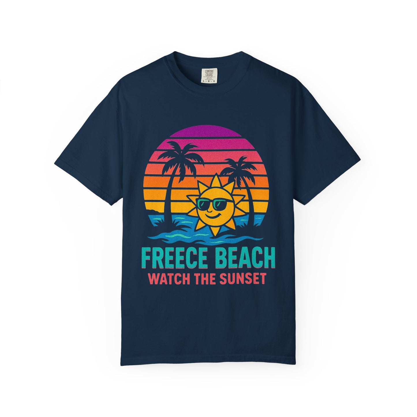 Freece Beach Graphic T-Shirt - Watch the Sunset