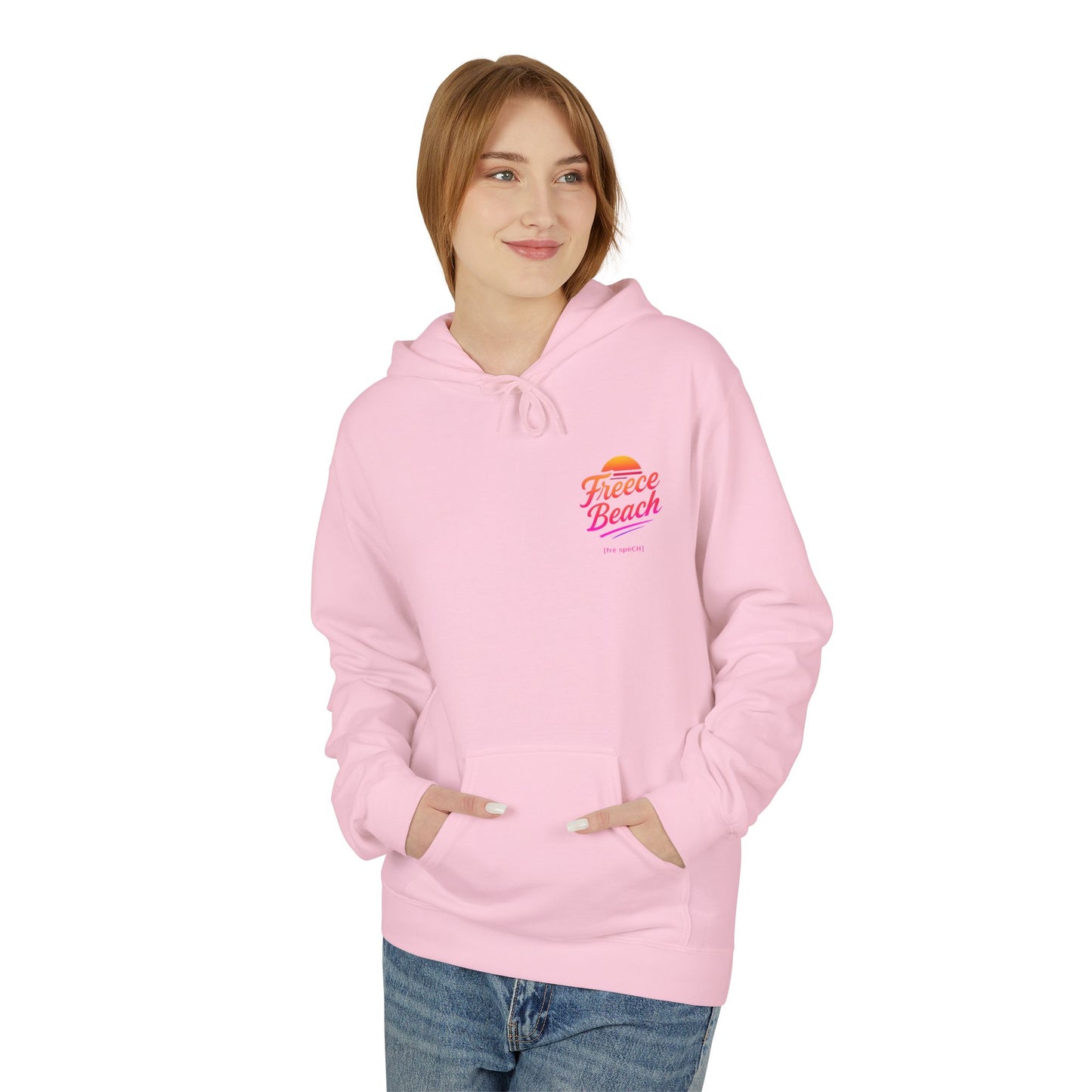Freece Beach Hoodie - Warm Neon Logo Pullover