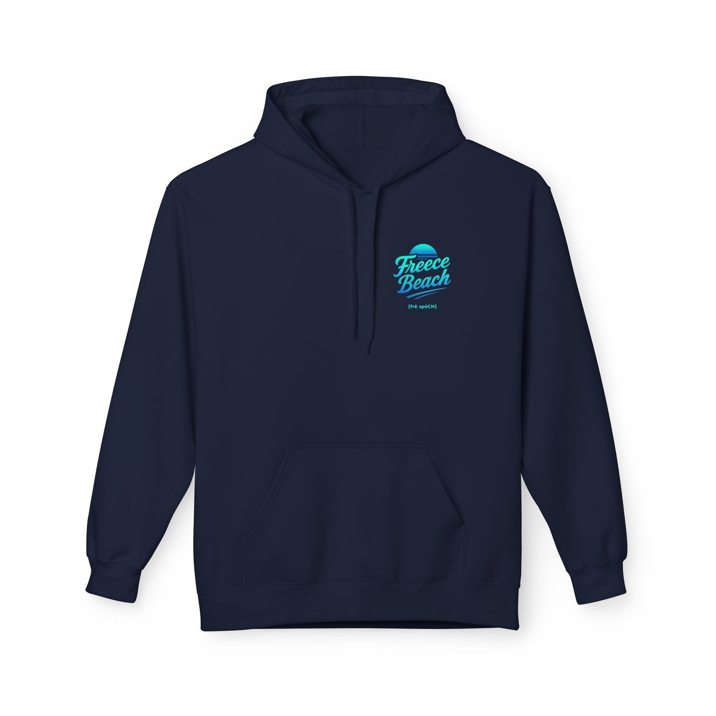 Freece Beach Hoodie - Cool Neon Logo Pullover