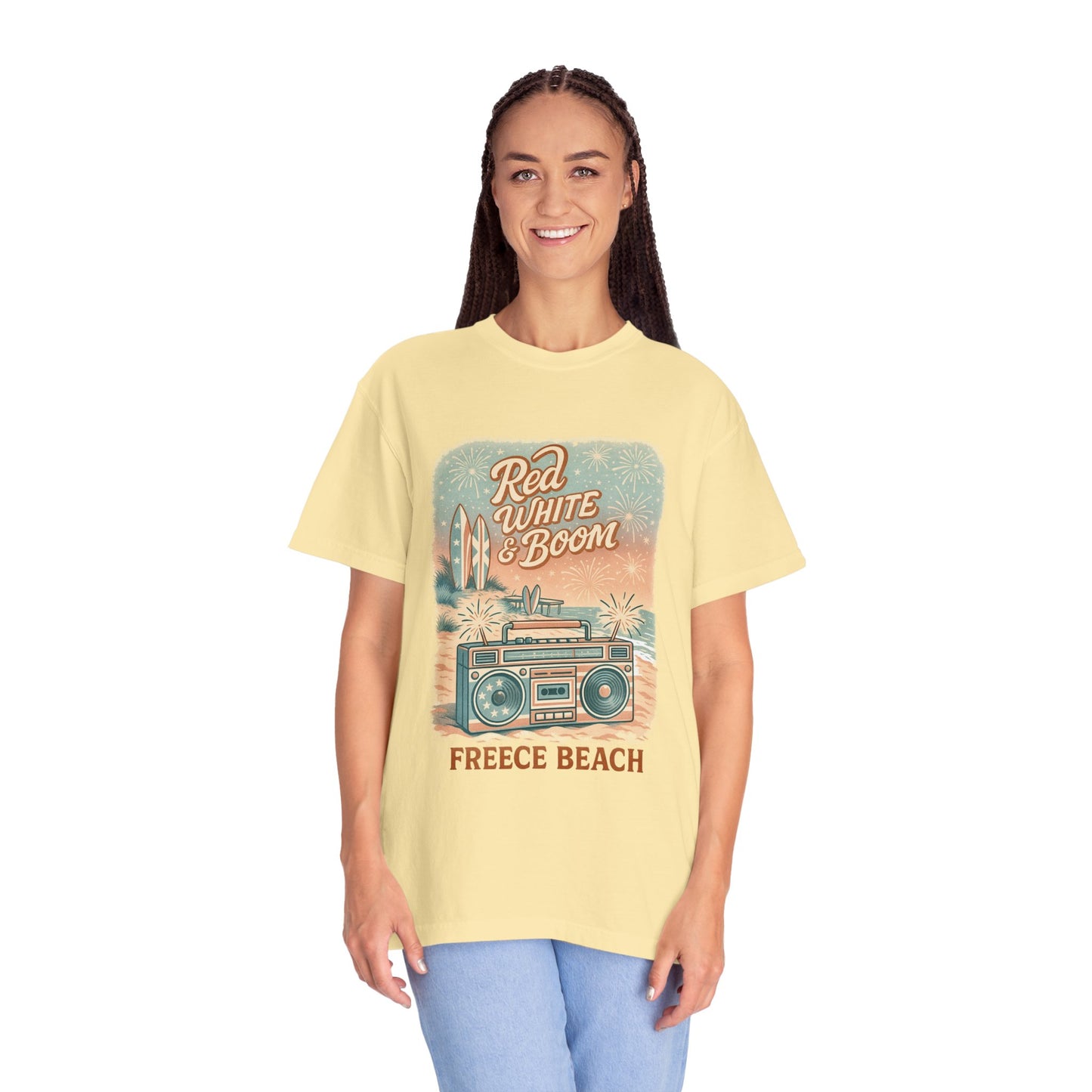 Freece Beach “Red, White & Boom” Tee