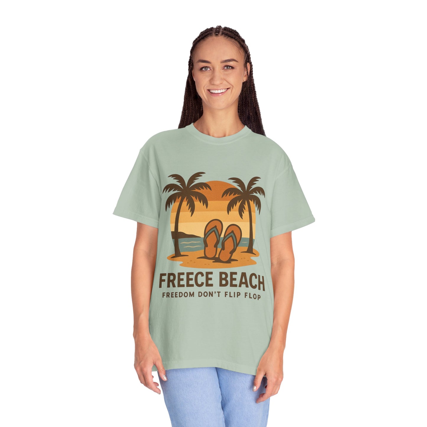 Freece Beach “Freedom Don’t Flip Flop” Tee