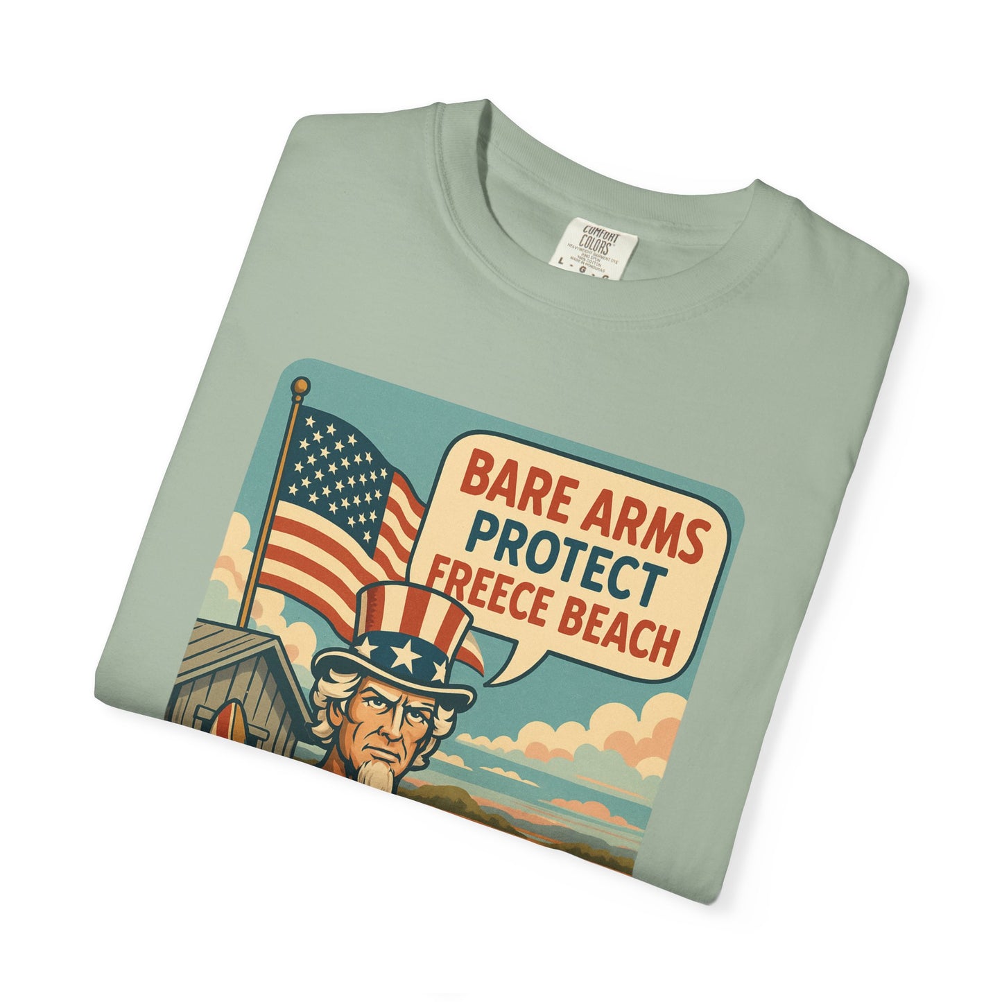 Freece Beach Graphic T-Shirt - Bare Arms