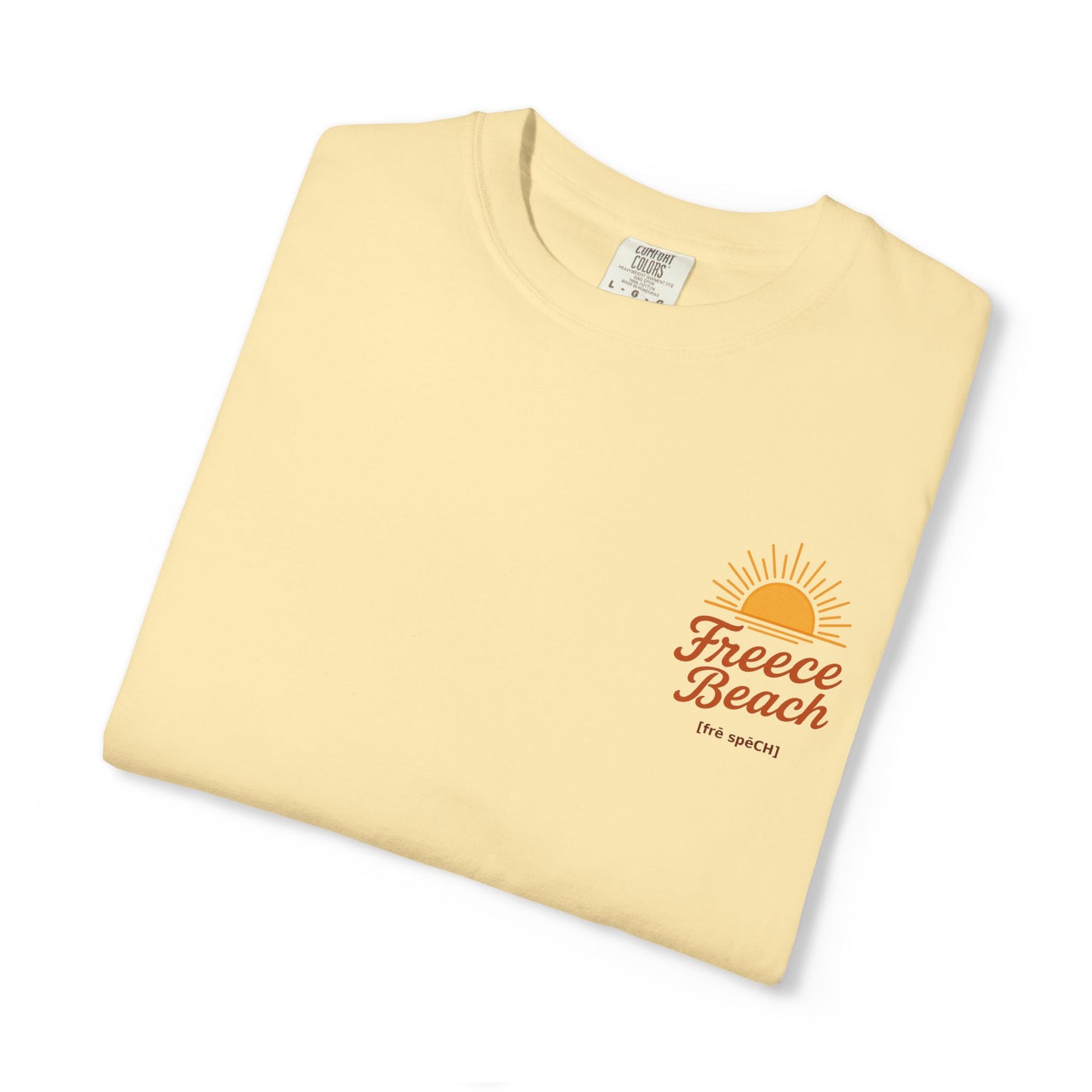 Freece Beach Graphic T-Shirt - Simple Sun Logo Tee