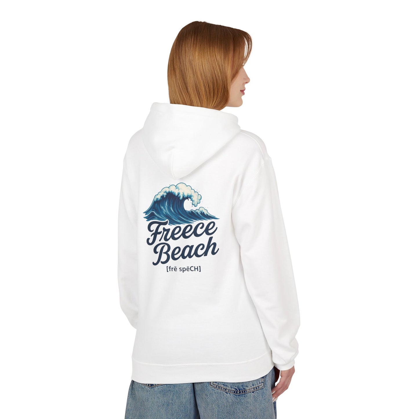 Freece Beach Hoodie — Coastal Wave Logo Pullover