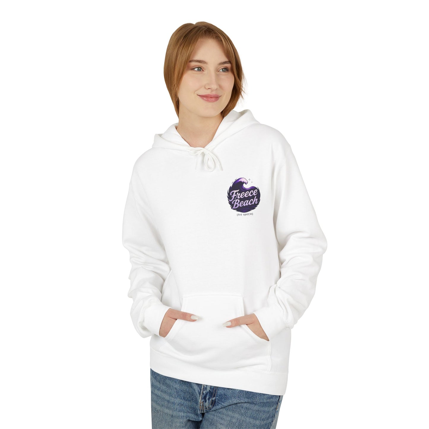 Freece Beach Hoodie - Oceanic Night Logo Pullover