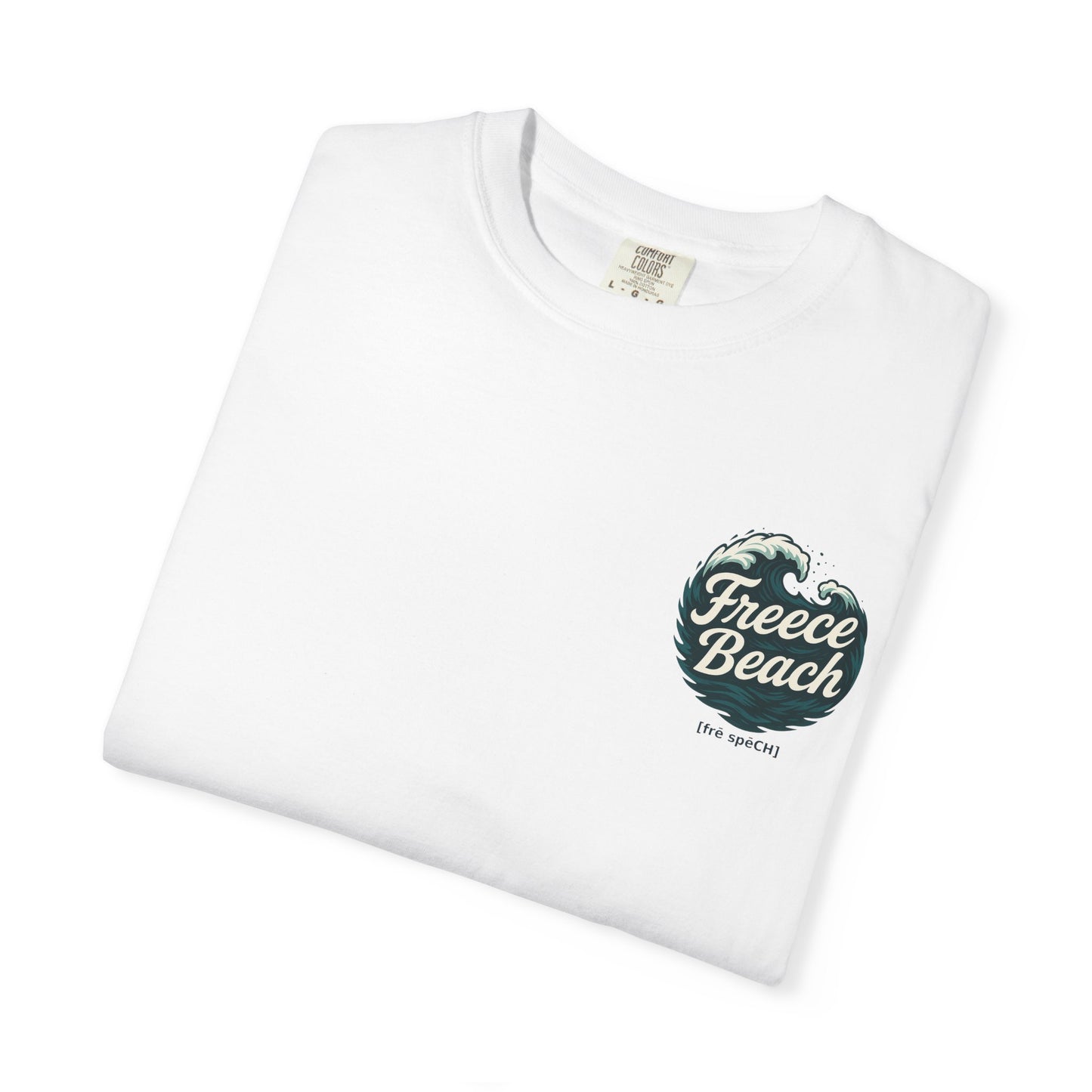Freece Beach Graphic T-Shirt — Rolling Surf Logo Tee