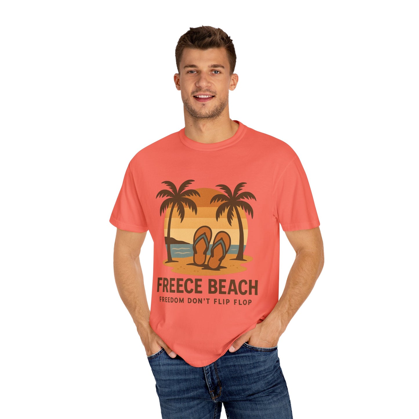 Freece Beach “Freedom Don’t Flip Flop” Tee