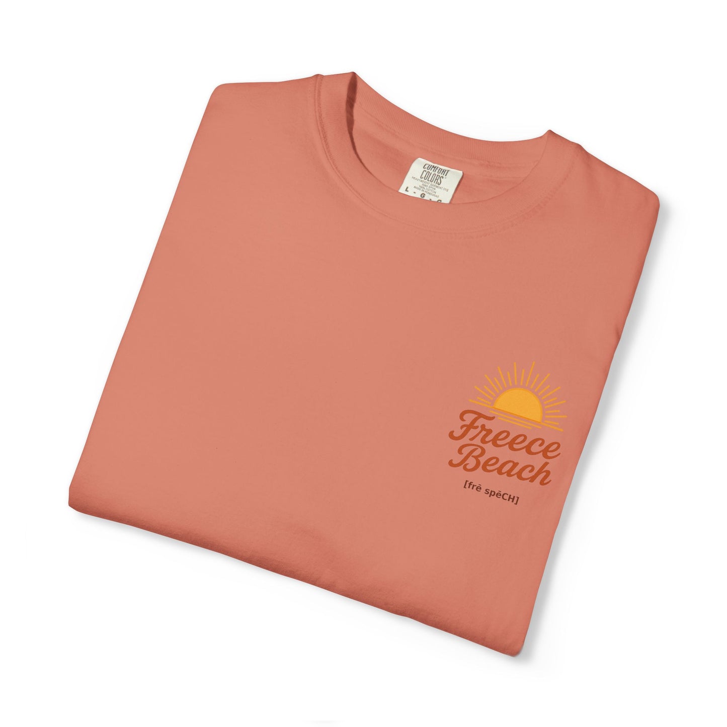 Freece Beach Graphic T-Shirt - Simple Sun Logo Tee