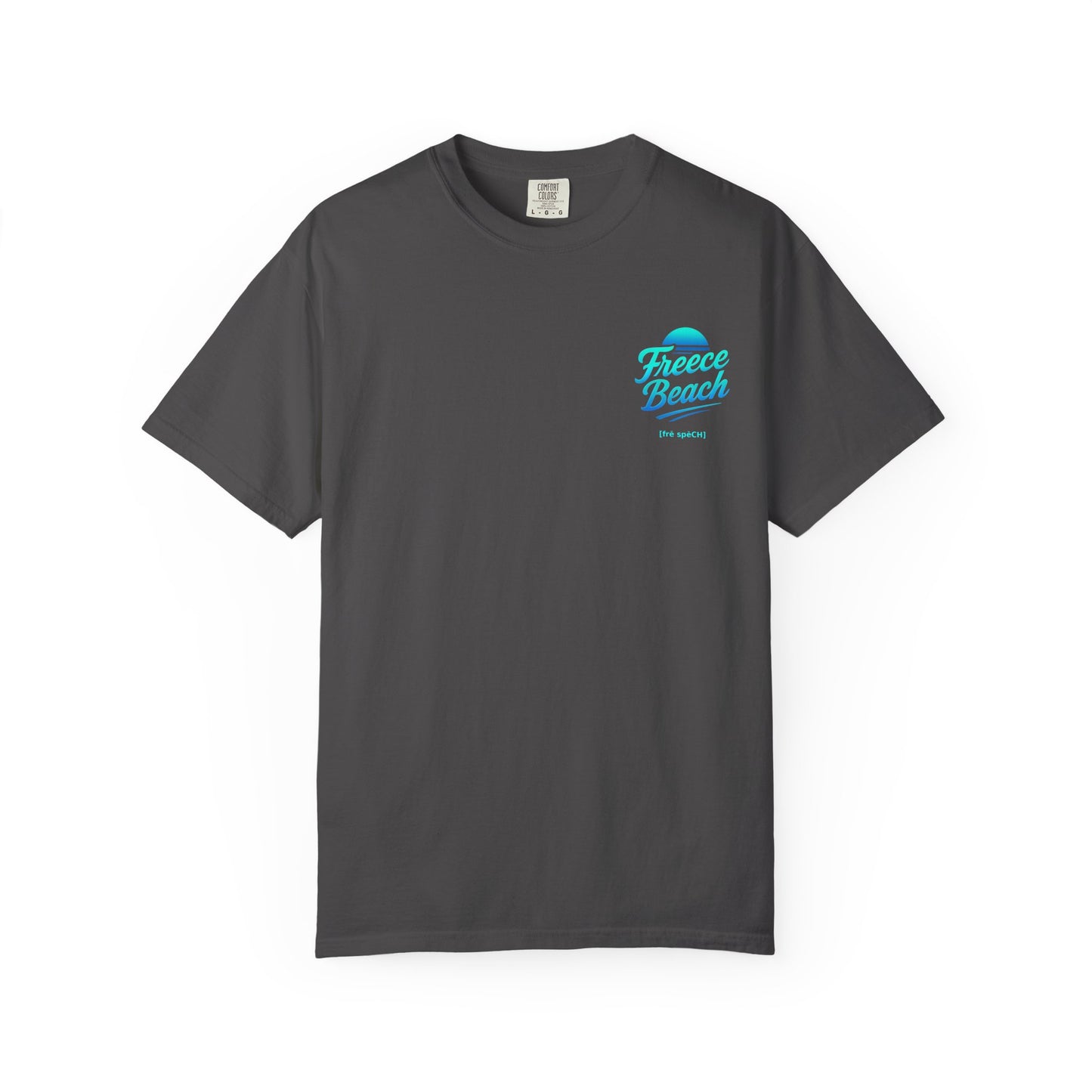 Freece Beach Graphic T-Shirt – Cool Neon Logo Tee