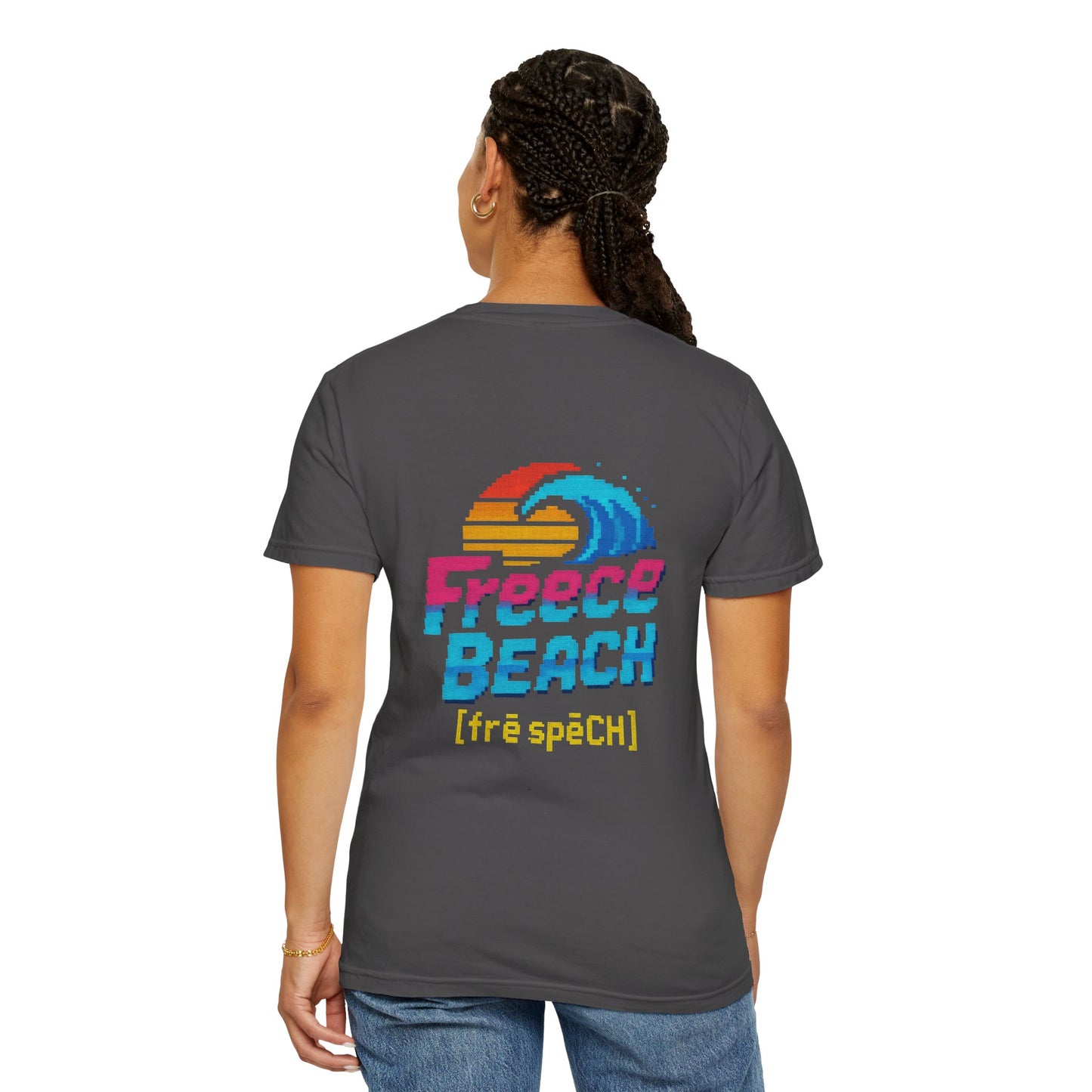 Neon Retro Freece Beach