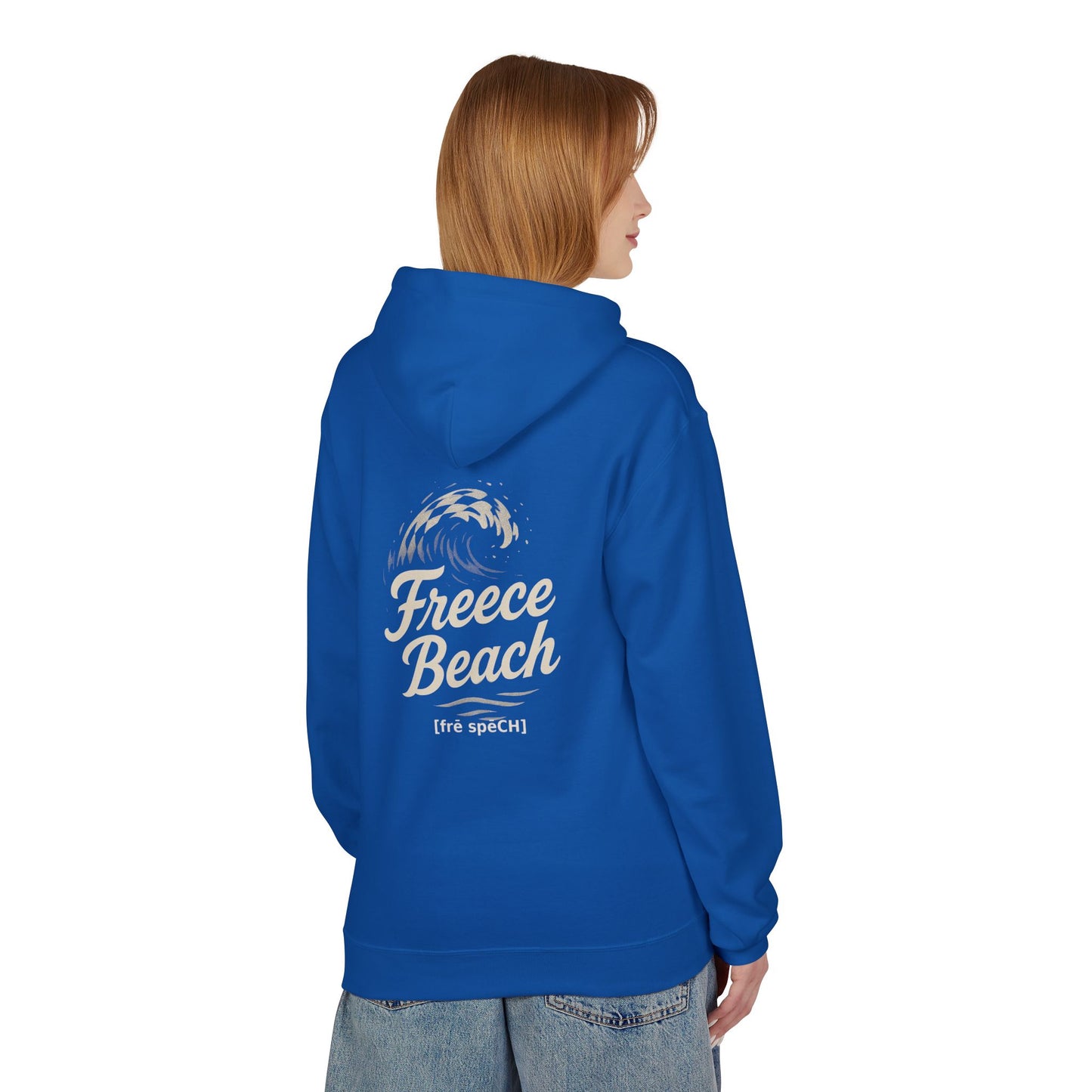 Freece Beach Hoodie - Checkered Wave Logo Pullover