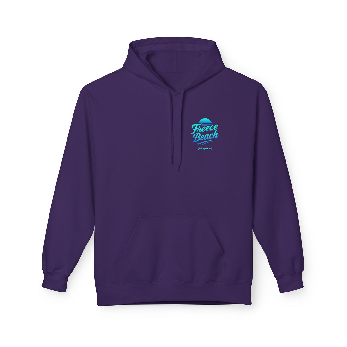 Freece Beach Hoodie - Cool Neon Logo Pullover
