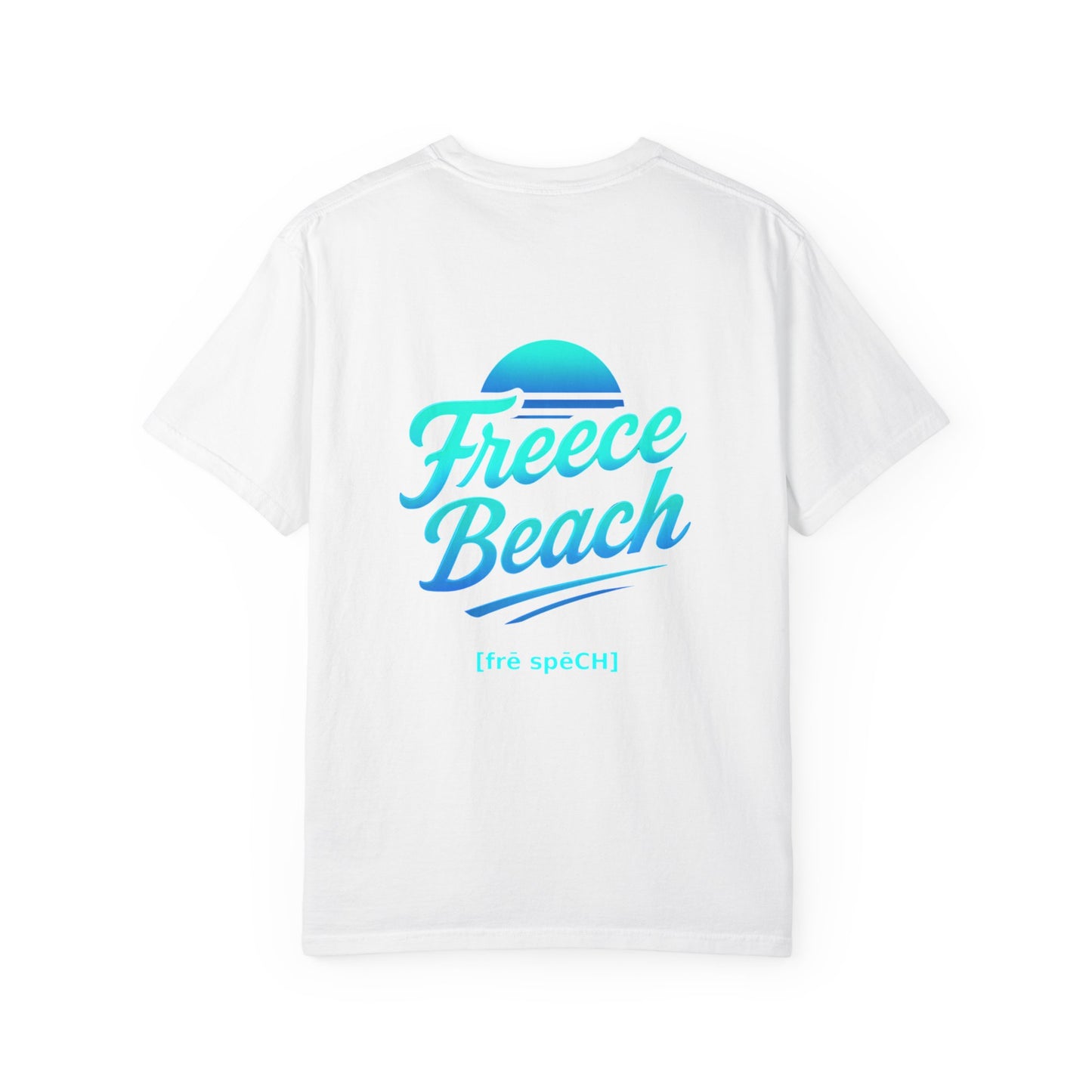 Freece Beach Graphic T-Shirt – Cool Neon Logo Tee
