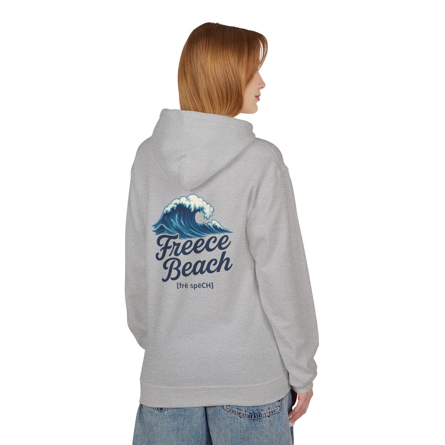 Freece Beach Hoodie — Coastal Wave Logo Pullover