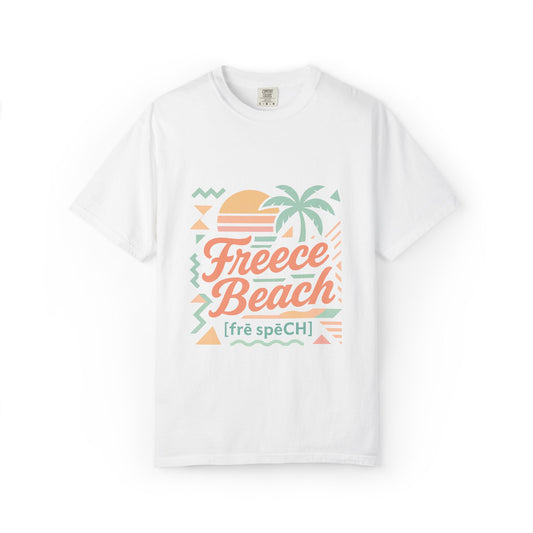 Freece Beach Graphic T-Shirt - Pastel Geometry Logo