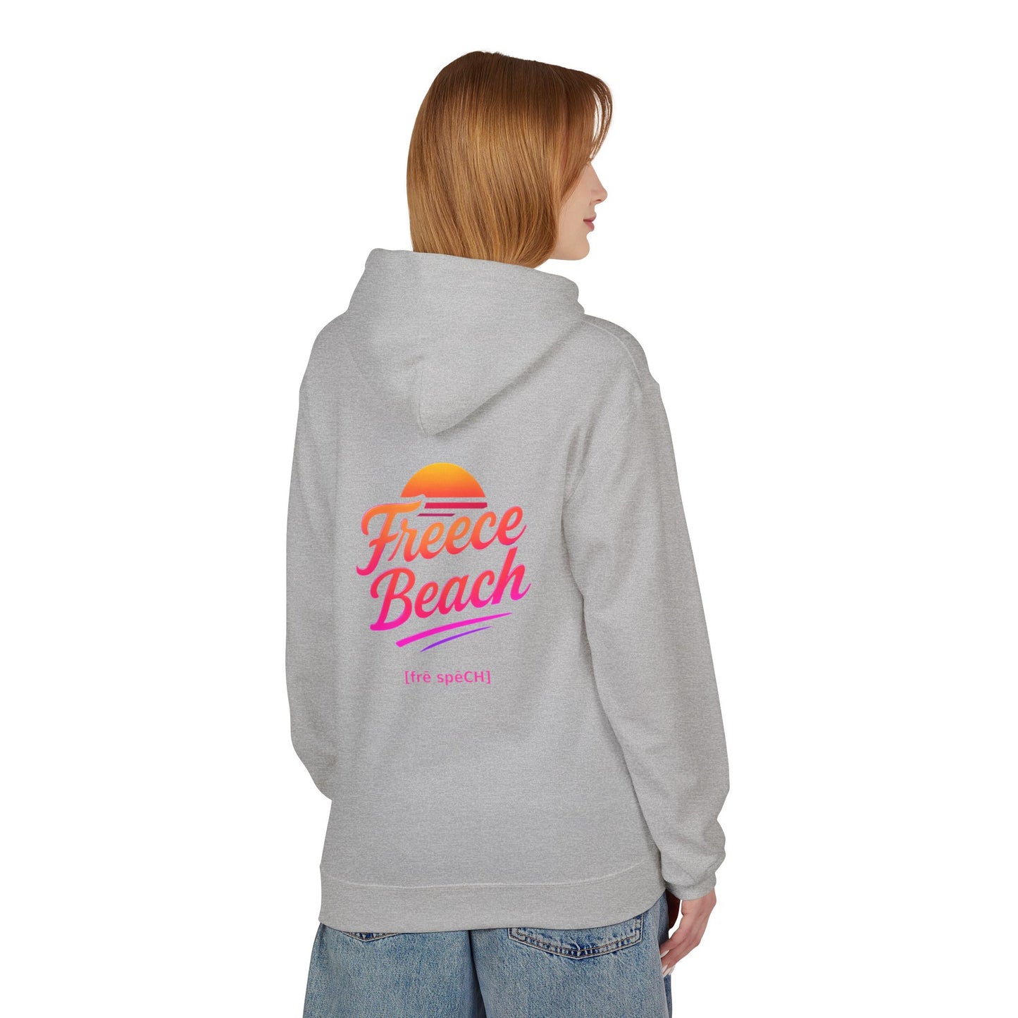 Freece Beach Hoodie - Warm Neon Logo Pullover