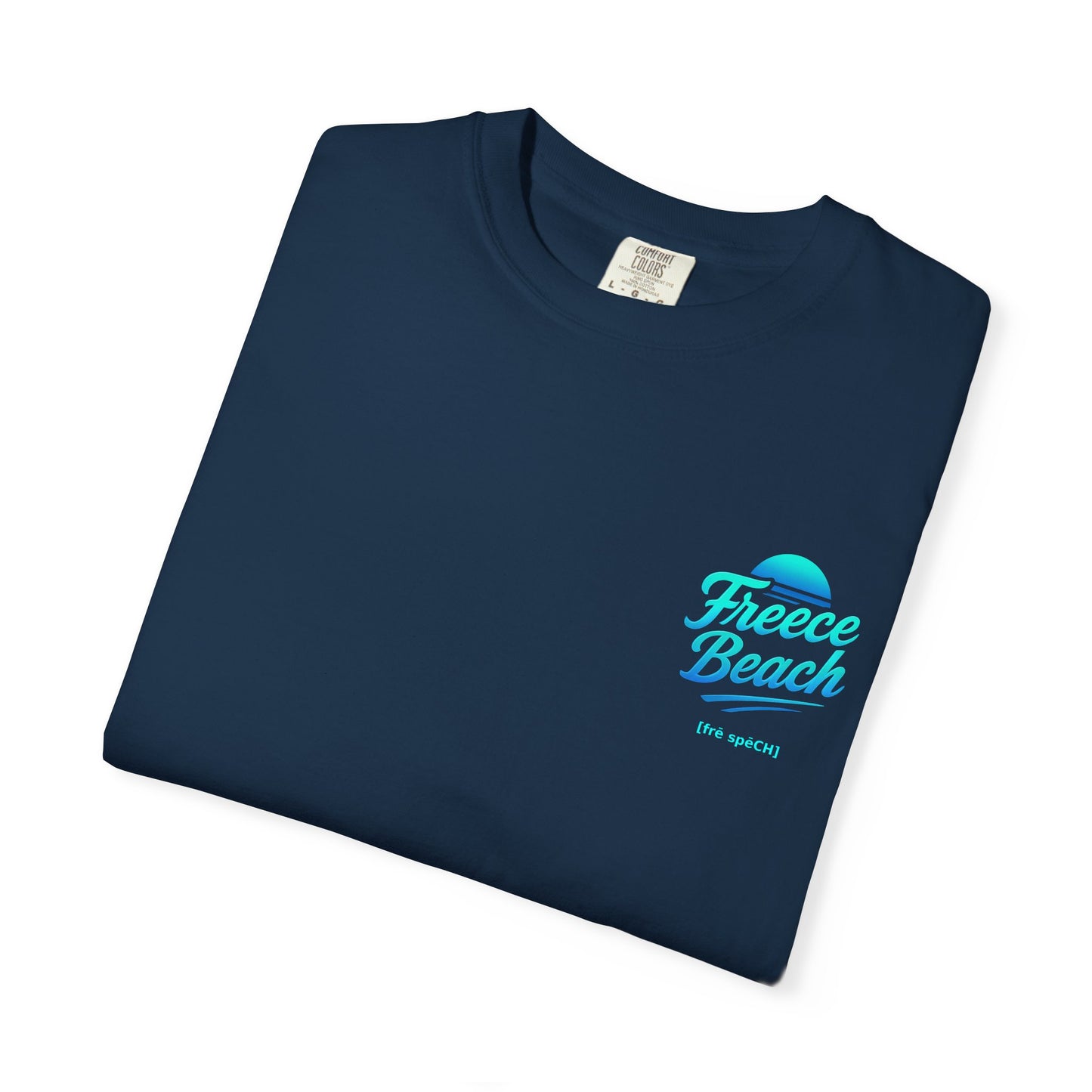 Freece Beach Graphic T-Shirt – Cool Neon Logo Tee