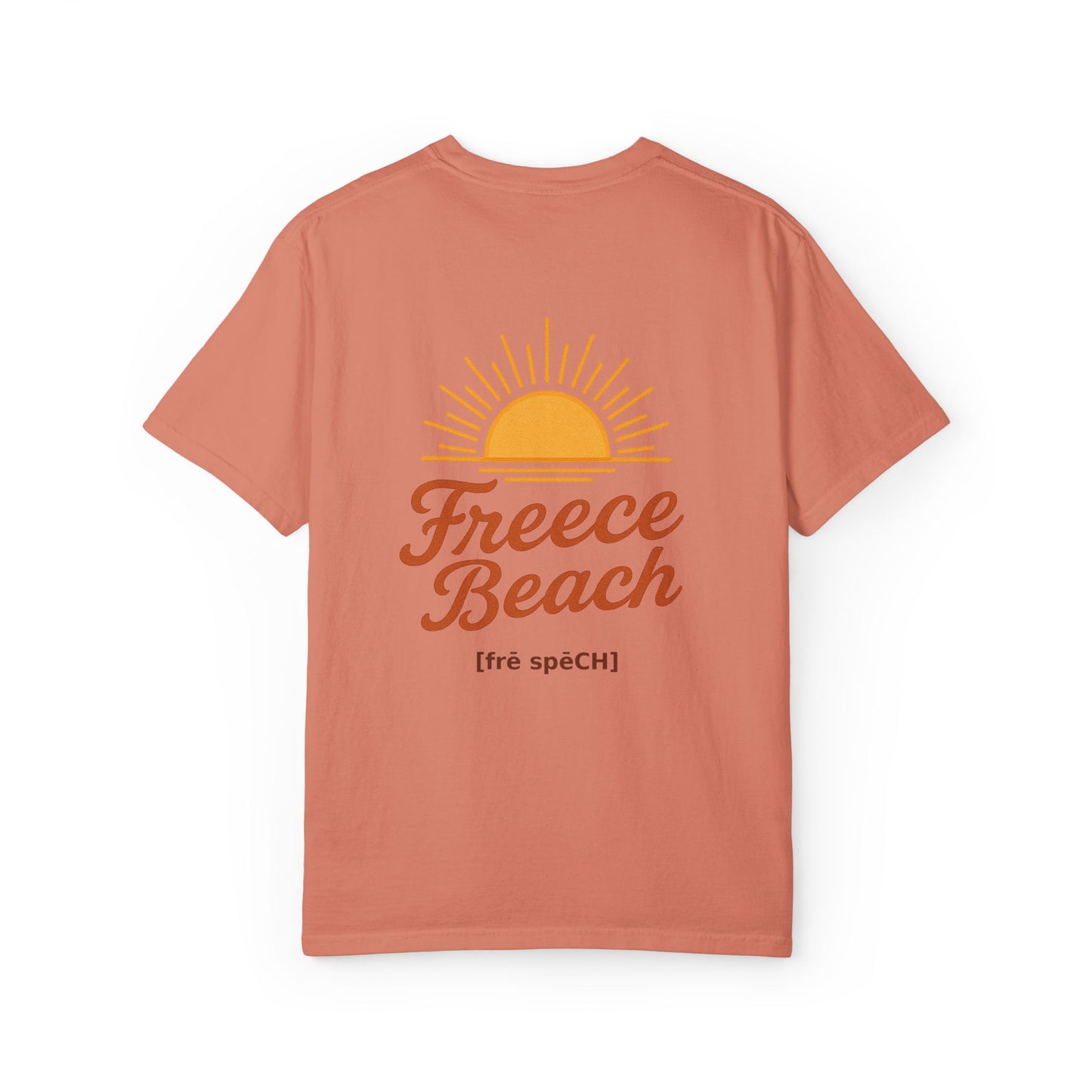 Freece Beach Graphic T-Shirt - Simple Sun Logo Tee