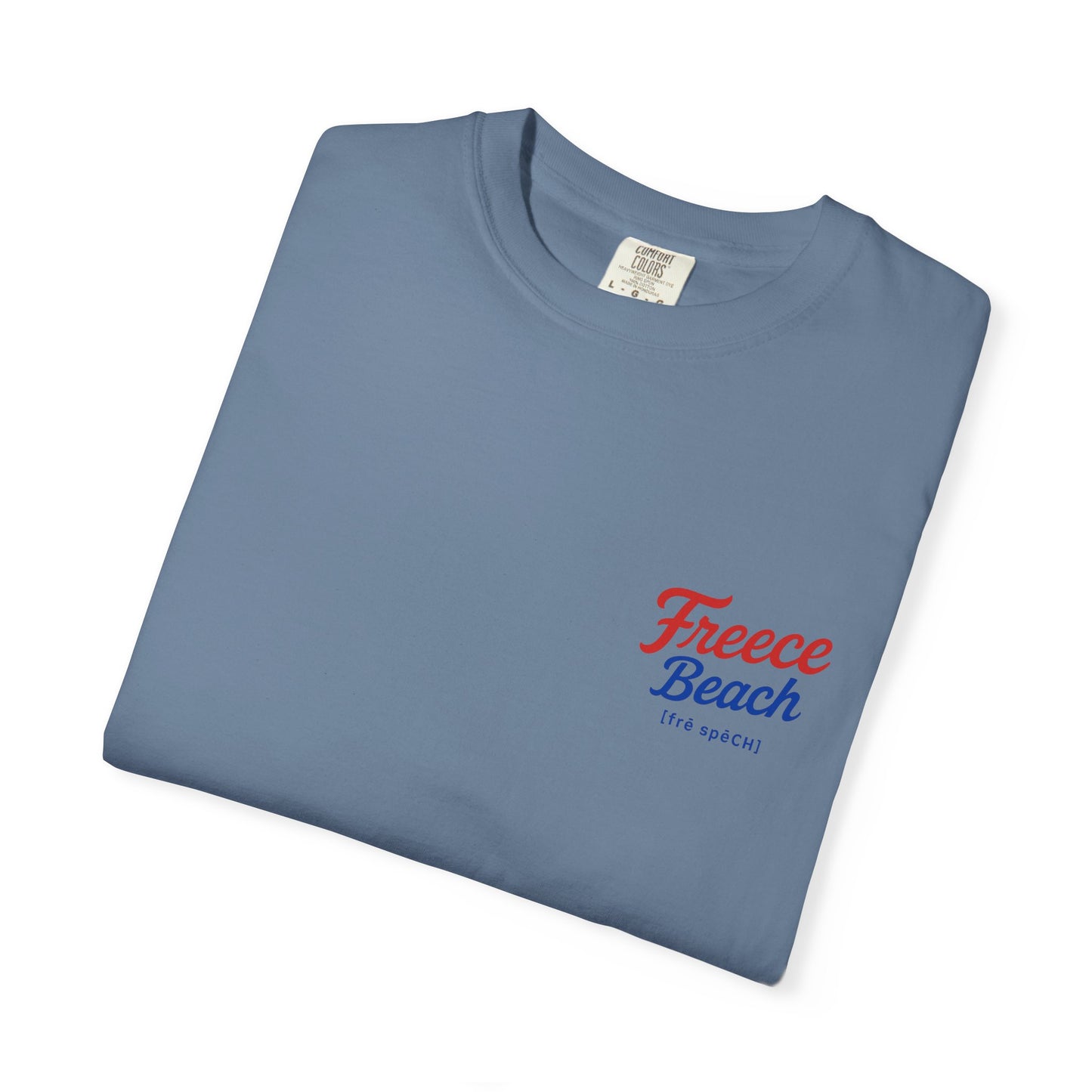 Freece Beach “Sunset & Sparks” Tee - Patriotic Edition