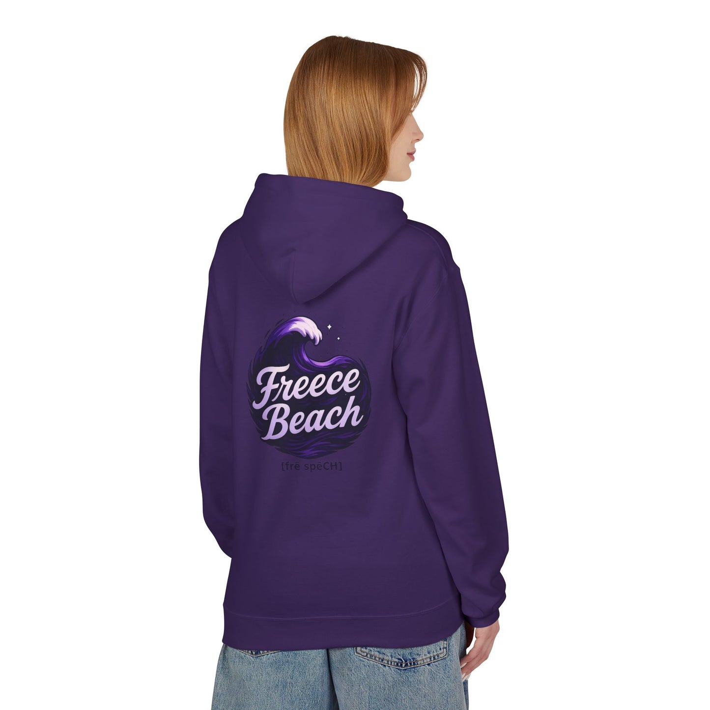 Freece Beach Hoodie - Oceanic Night Logo Pullover