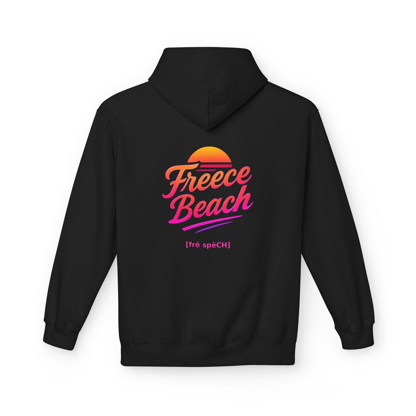Freece Beach Hoodie - Warm Neon Logo Pullover