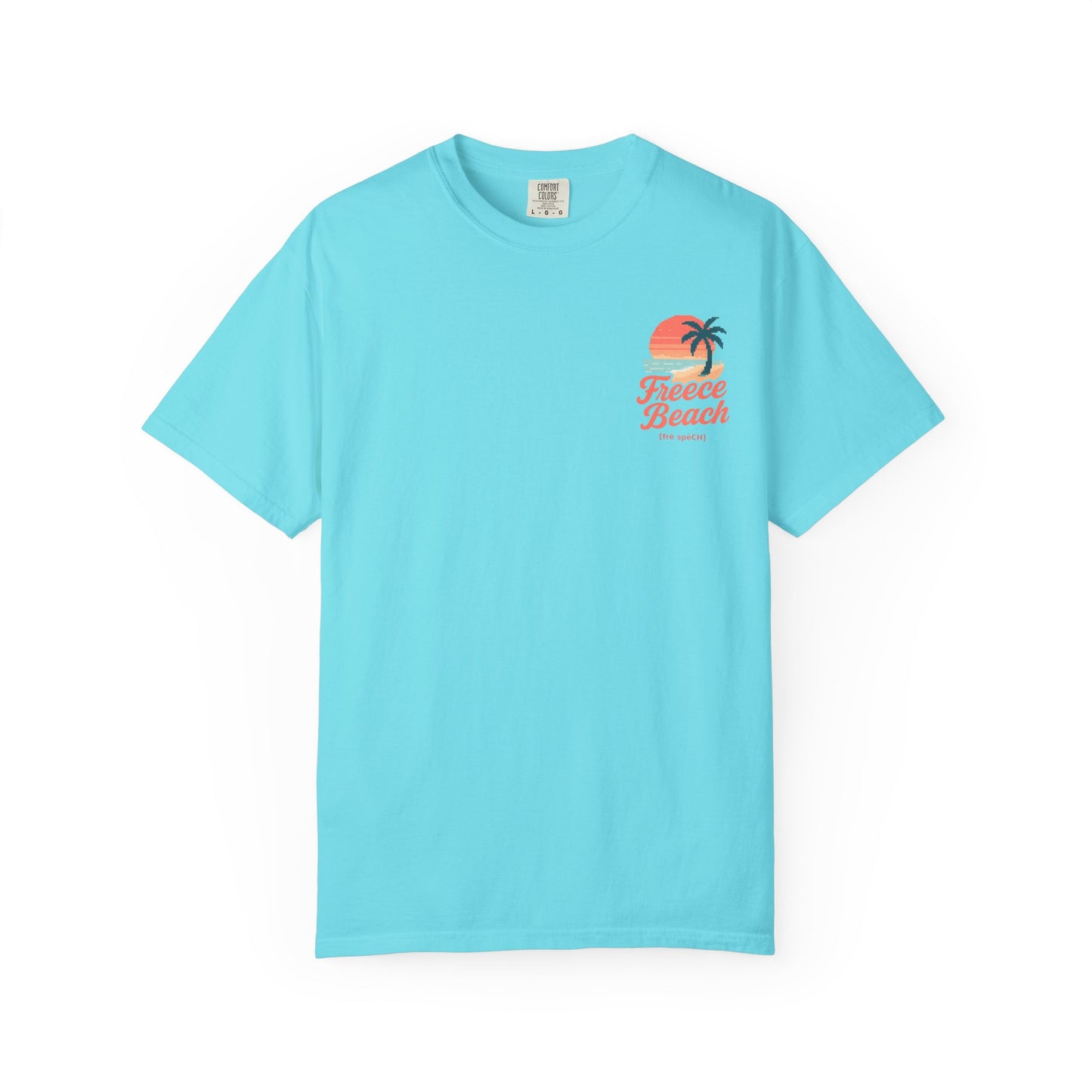 Freece Beach Graphic T-Shirt — Retro Palm Tree Logo Tee