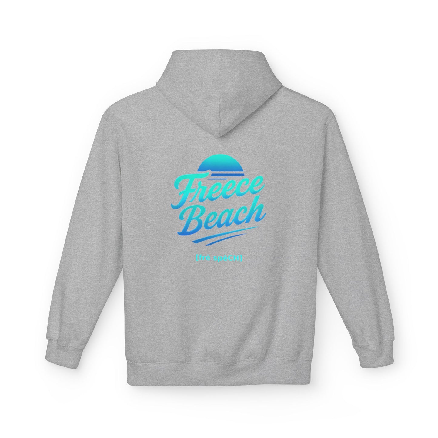 Freece Beach Hoodie - Cool Neon Logo Pullover