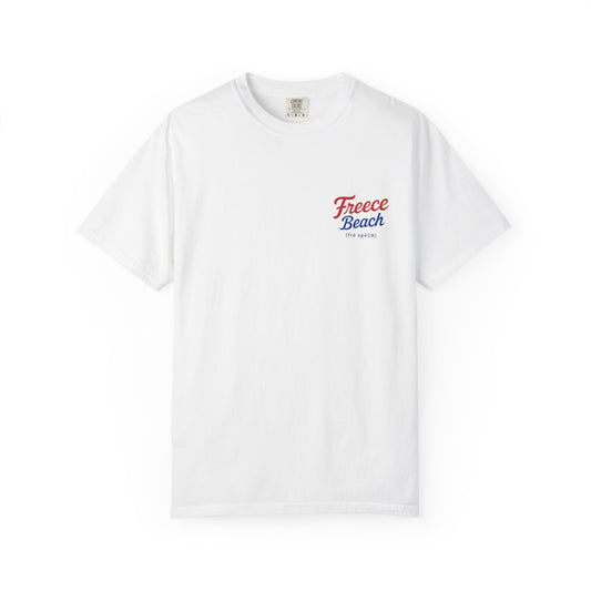 Freece Beach “Sunset & Sparks” Tee - Patriotic Edition
