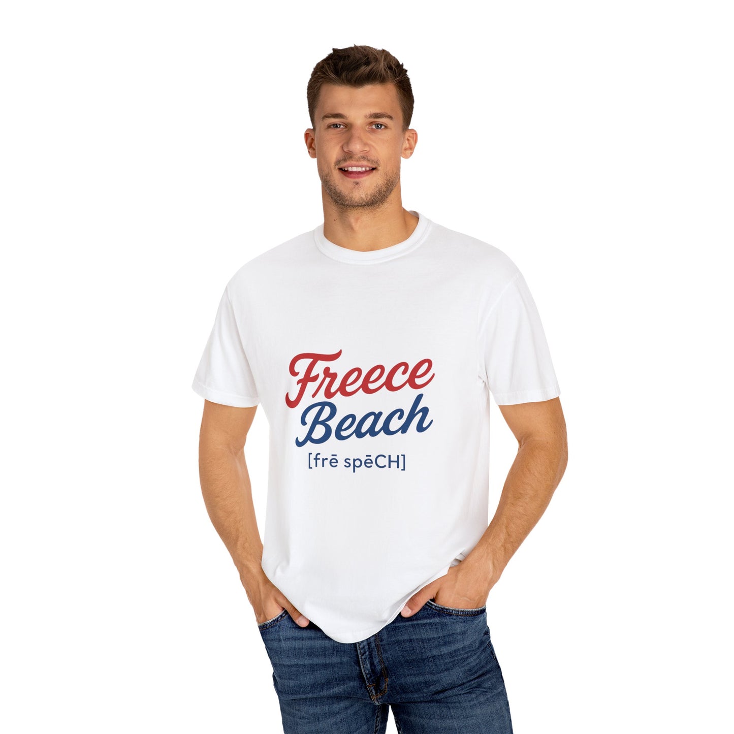 Freece Beach Logo Tee – Patriot Edition