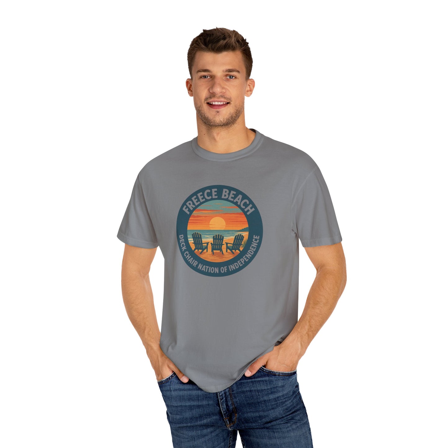 Version 1 | Freece Beach “Deck Chair Nation of Independence” Tee