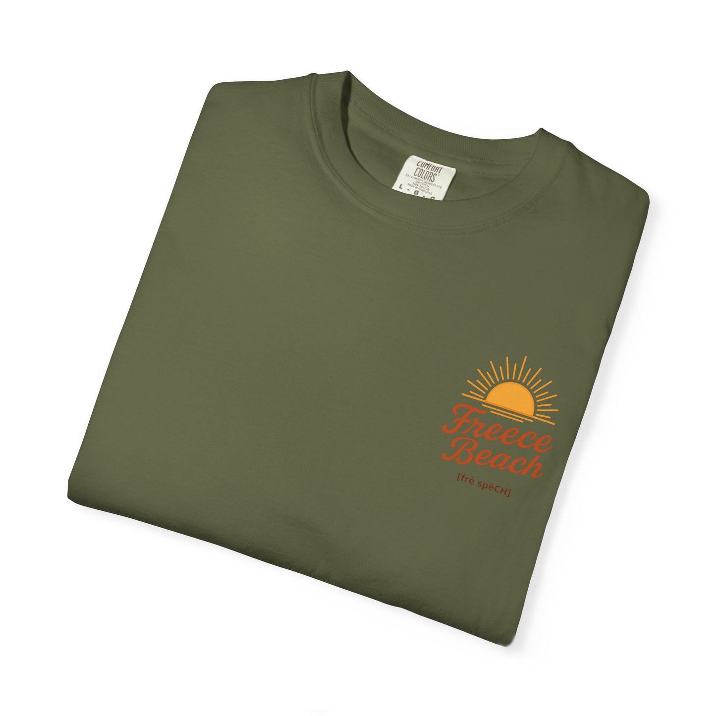 Freece Beach Graphic T-Shirt - Simple Sun Logo Tee