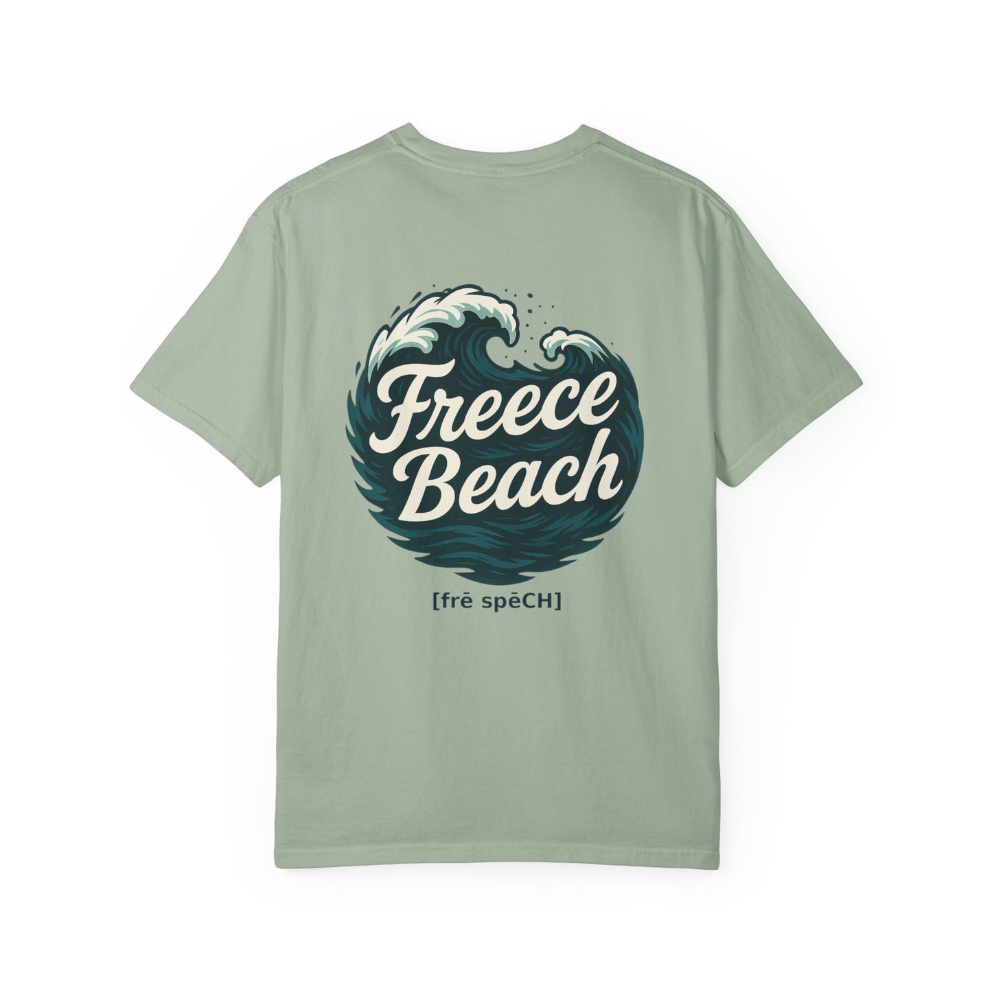 Freece Beach Graphic T-Shirt — Rolling Surf Logo Tee