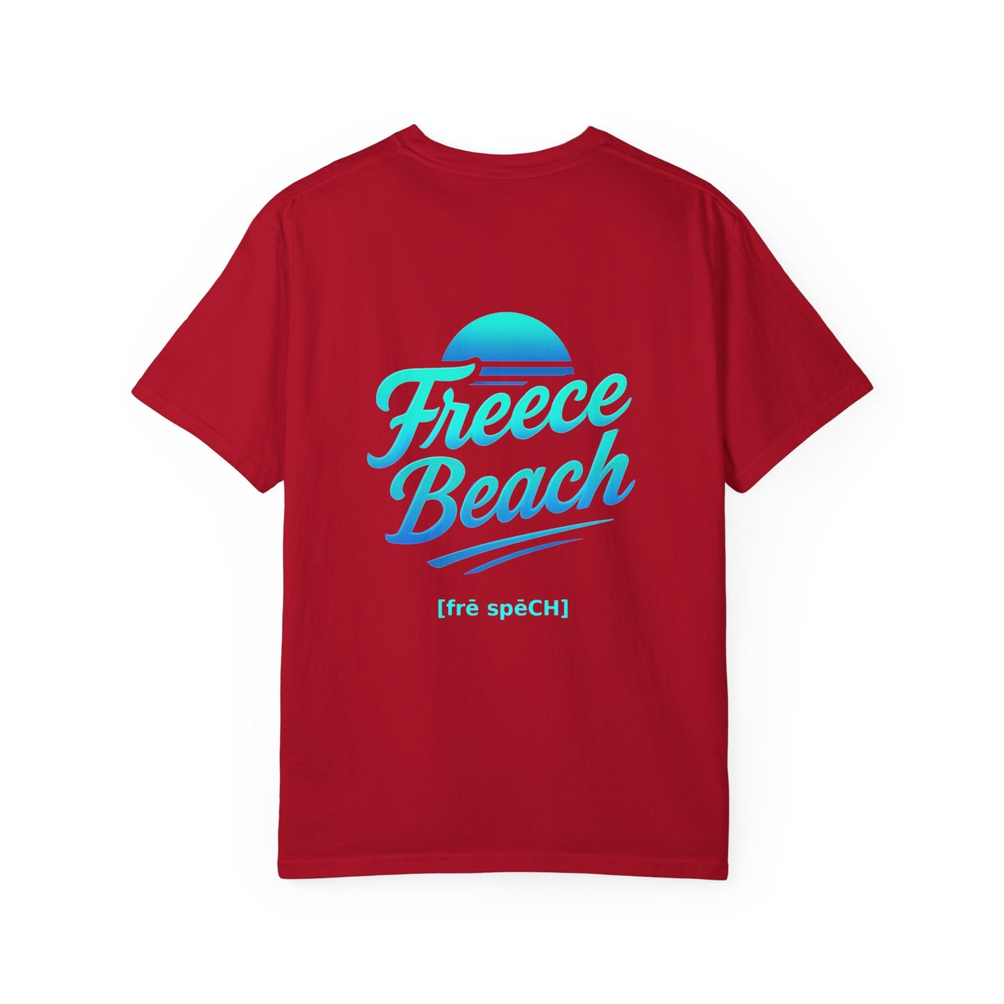 Freece Beach Graphic T-Shirt – Cool Neon Logo Tee