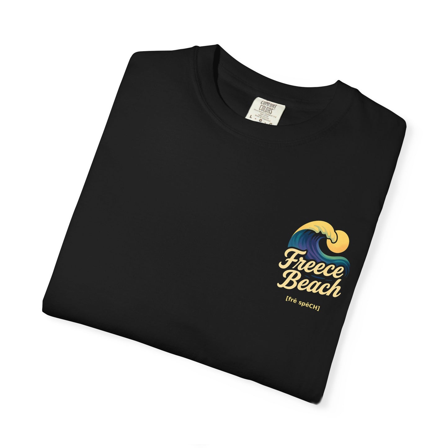 Freece Beach Graphic T-Shirt - Midnight Wave Logo Tee