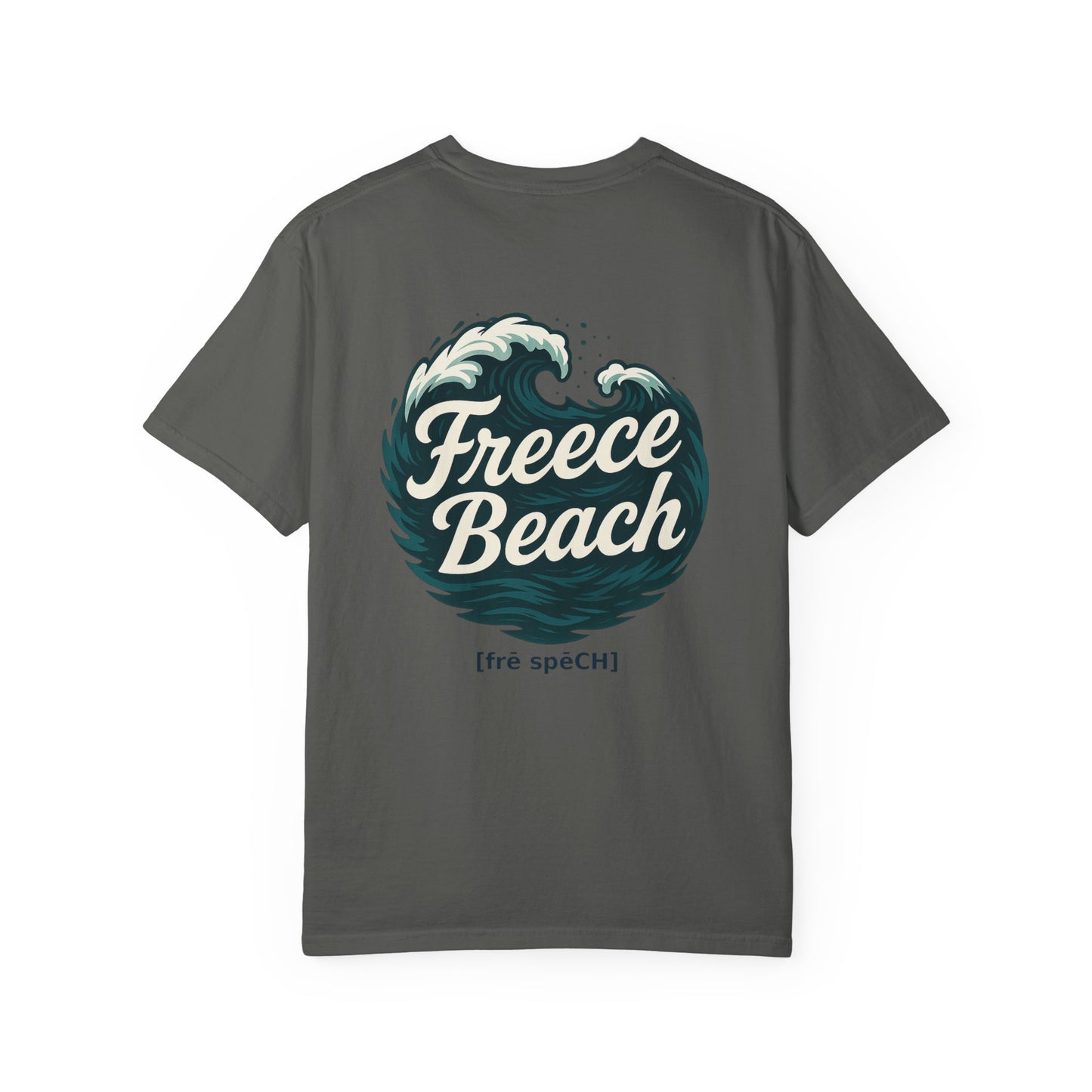 Freece Beach Graphic T-Shirt — Rolling Surf Logo Tee