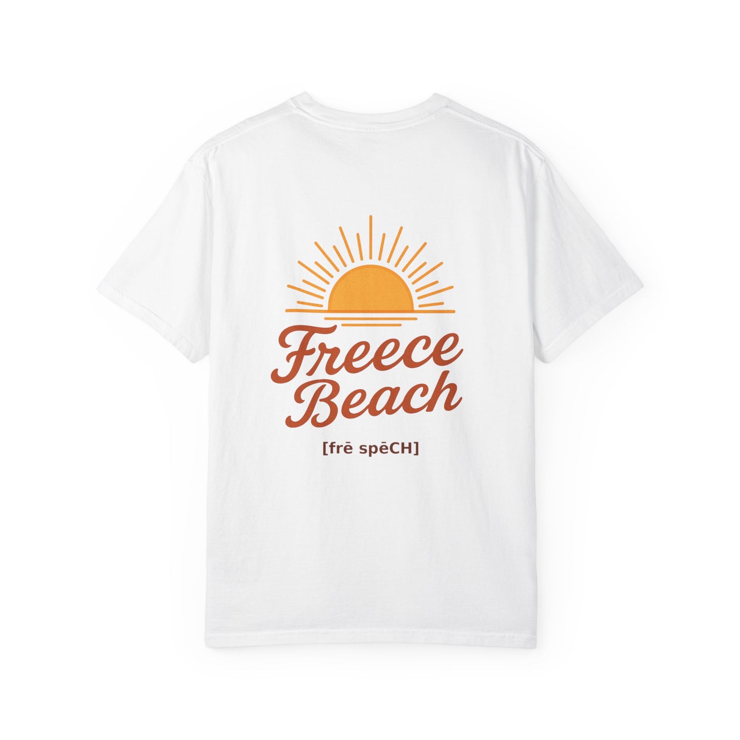 Freece Beach Graphic T-Shirt - Simple Sun Logo Tee