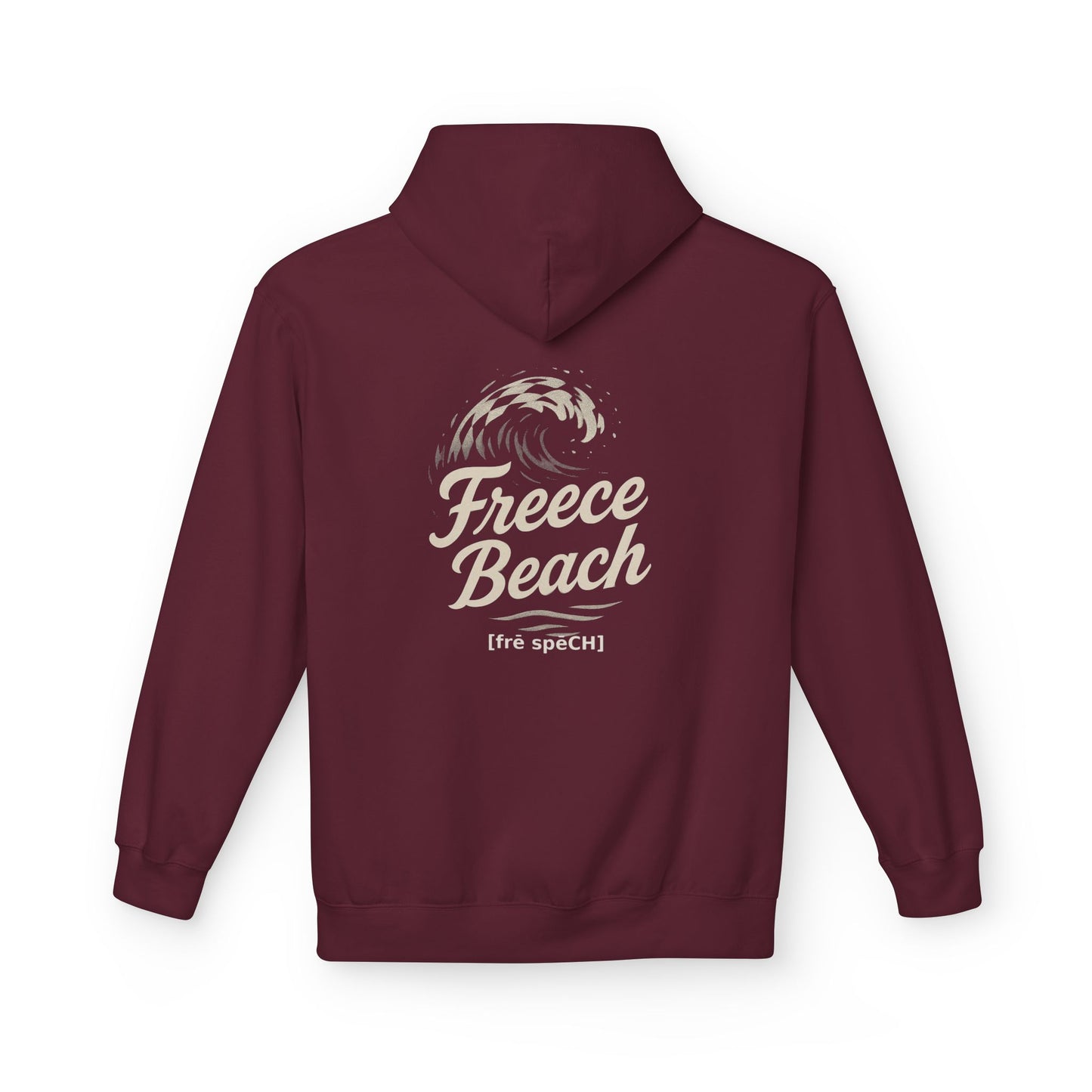 Freece Beach Hoodie - Checkered Wave Logo Pullover