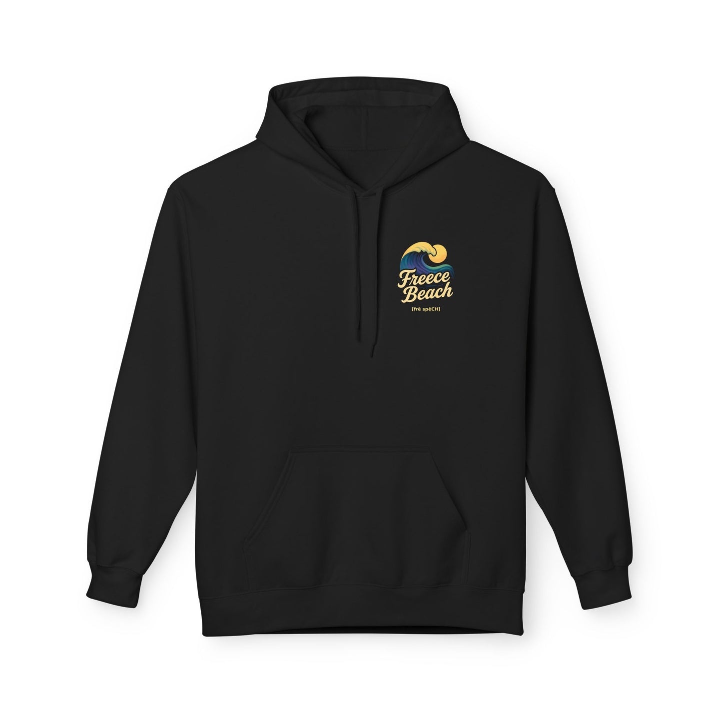 Freece Beach Hoodie - Midnight Wave Logo Pullover