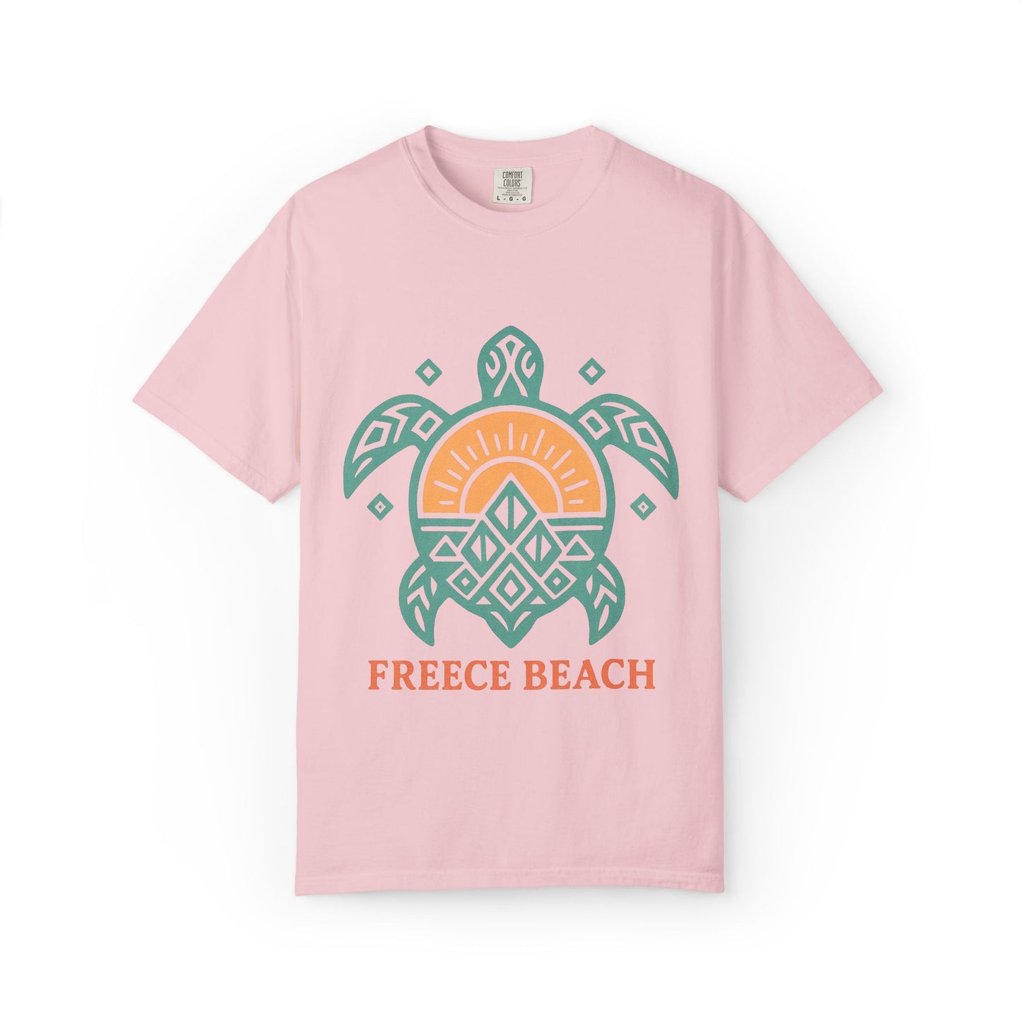 Freece Beach Graphic T-Shirt - Tribal Turtle