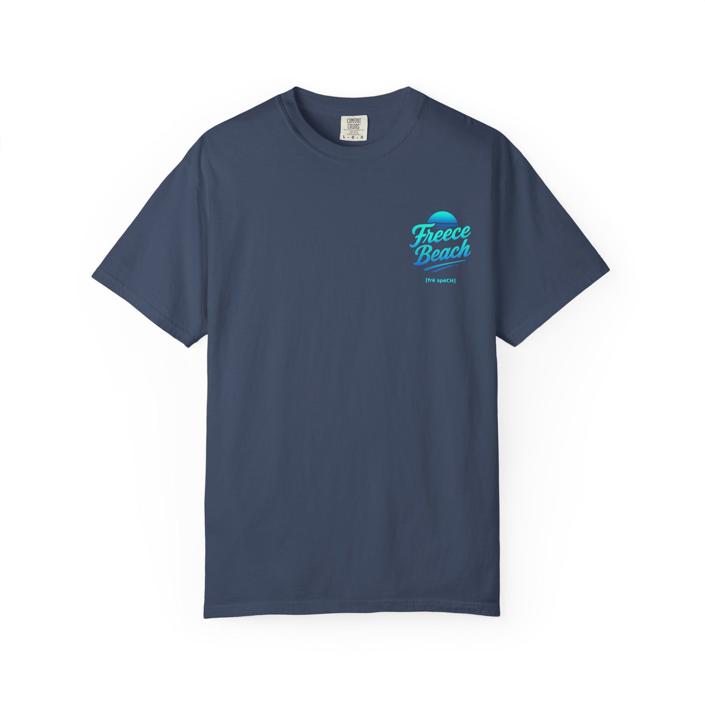 Freece Beach Graphic T-Shirt – Cool Neon Logo Tee