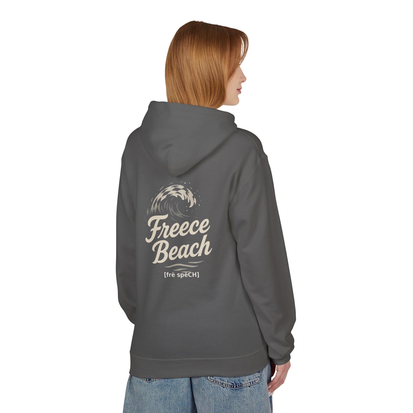Freece Beach Hoodie - Checkered Wave Logo Pullover