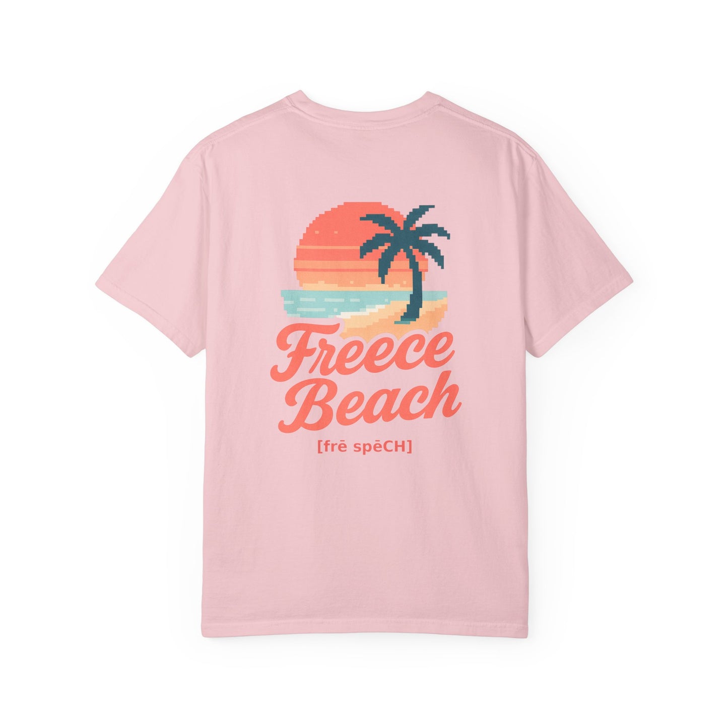 Freece Beach Graphic T-Shirt — Retro Palm Tree Logo Tee