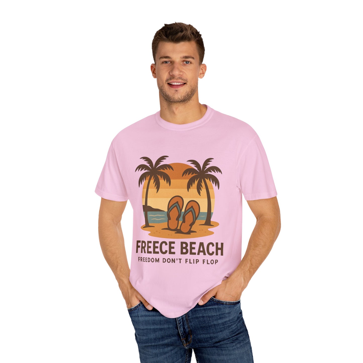 Freece Beach “Freedom Don’t Flip Flop” Tee