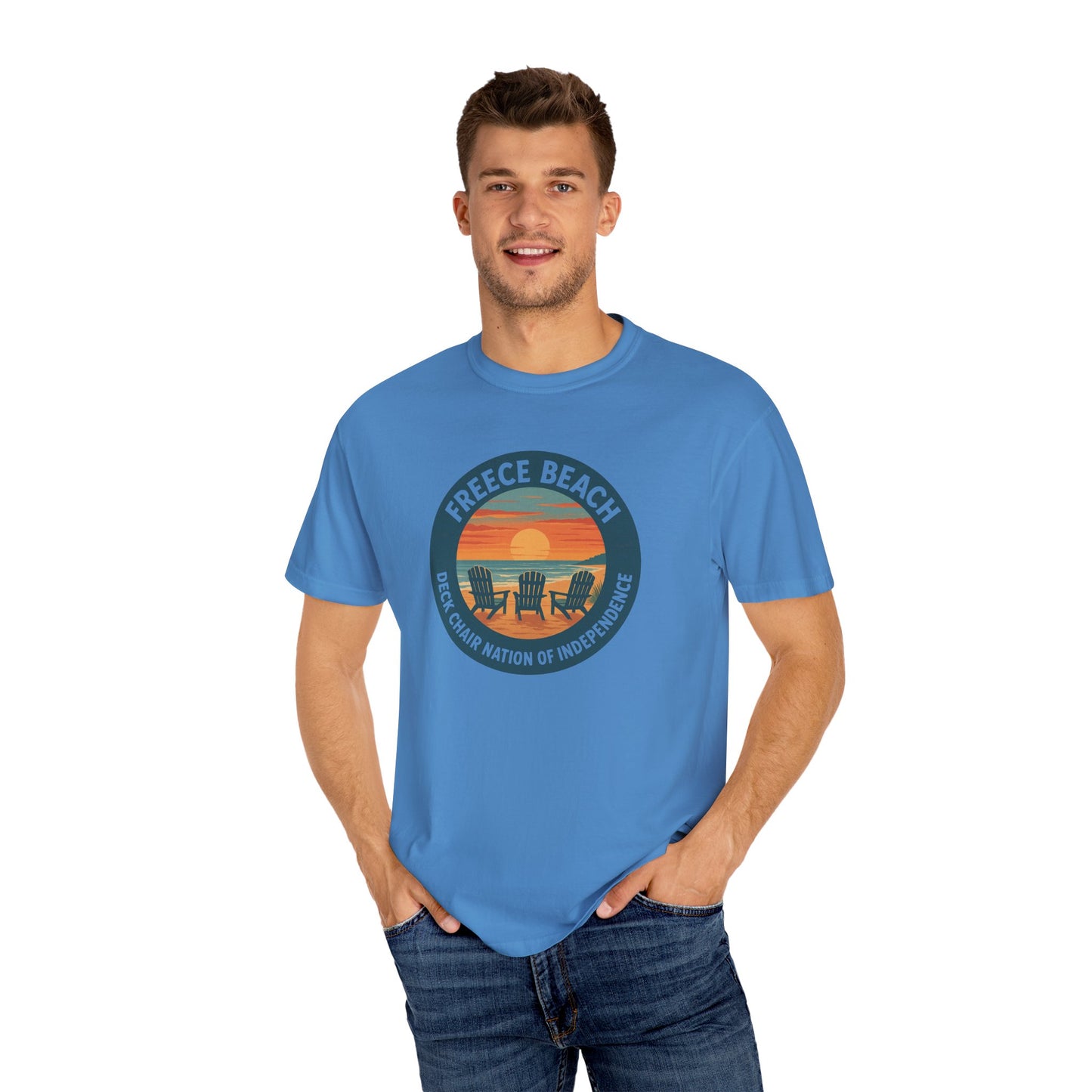Version 1 | Freece Beach “Deck Chair Nation of Independence” Tee