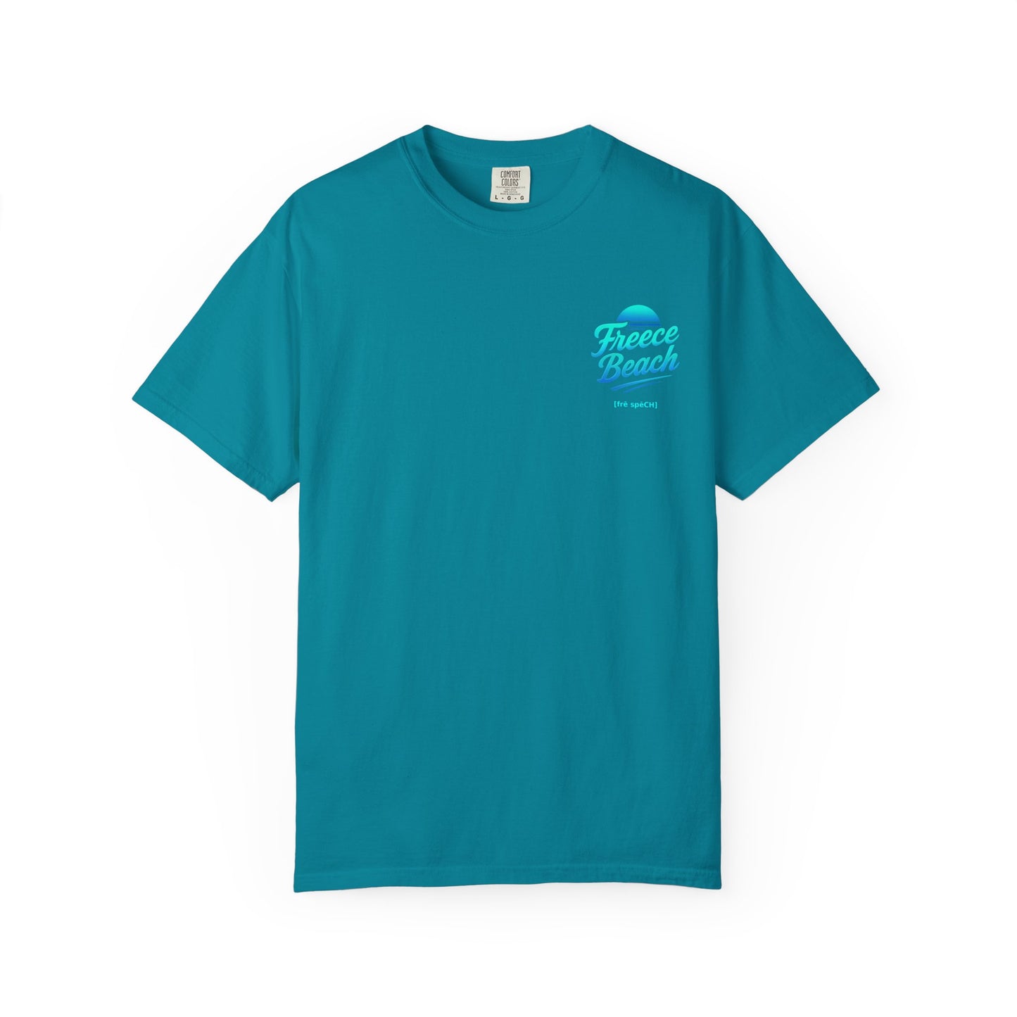 Freece Beach Graphic T-Shirt – Cool Neon Logo Tee
